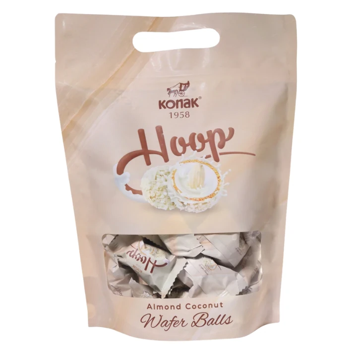 Hoop Gofret Tüm Badem Dolgulu Hindistan Cevizi Topları (250 Gr)