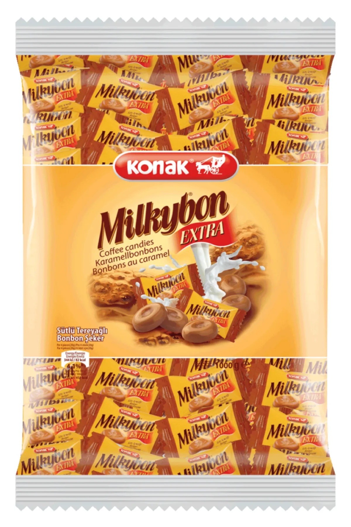 Milkybon Extra Tereyağlı & Sütlü Şeker (1000 Gr)