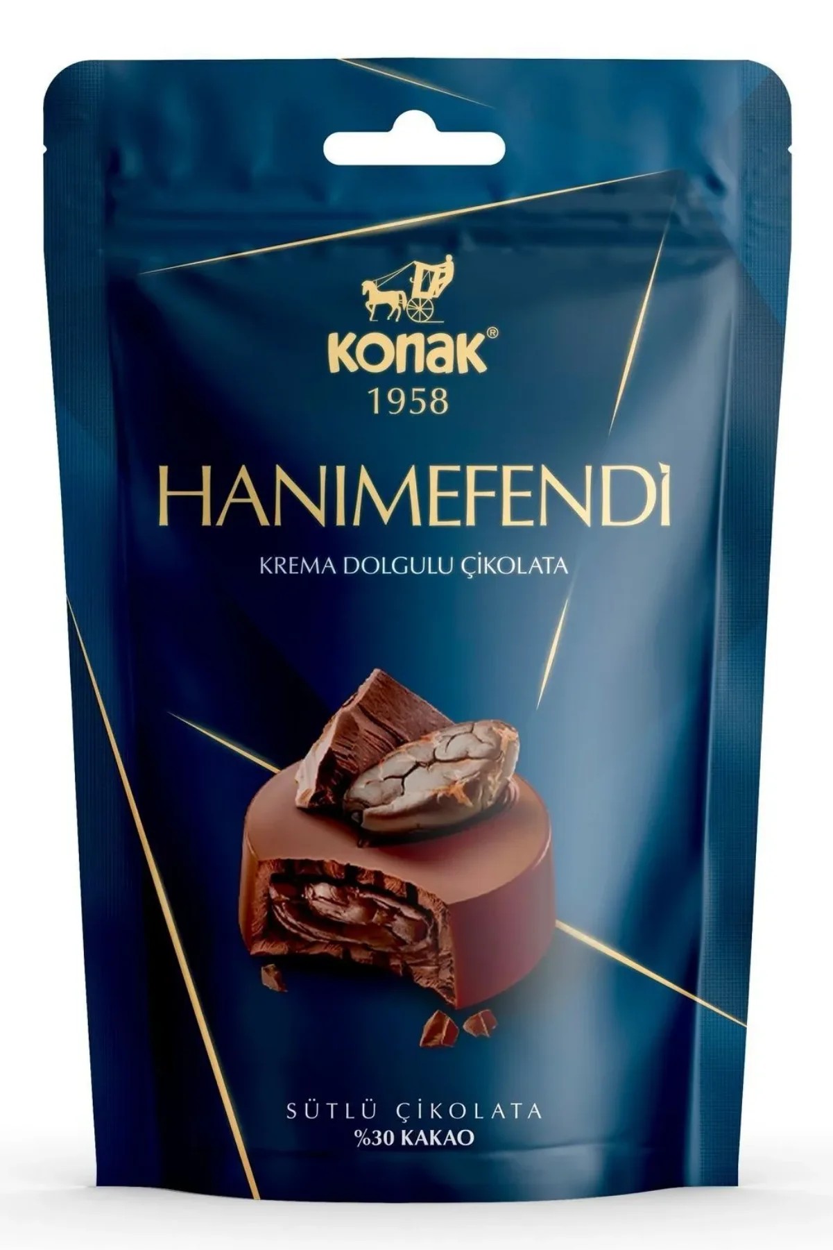 Hanımefendi Krema Dolgulu Sütlü Çikolata (85 Gr)