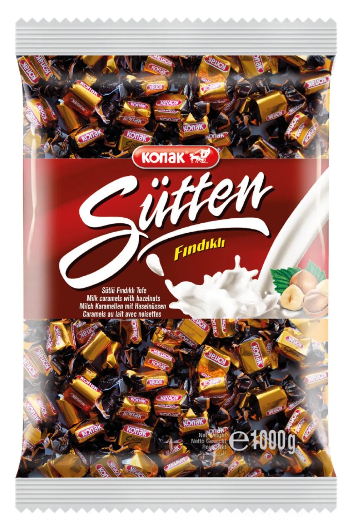 Sütten Sütlü Fındıklı Tofe (1000 Gr)