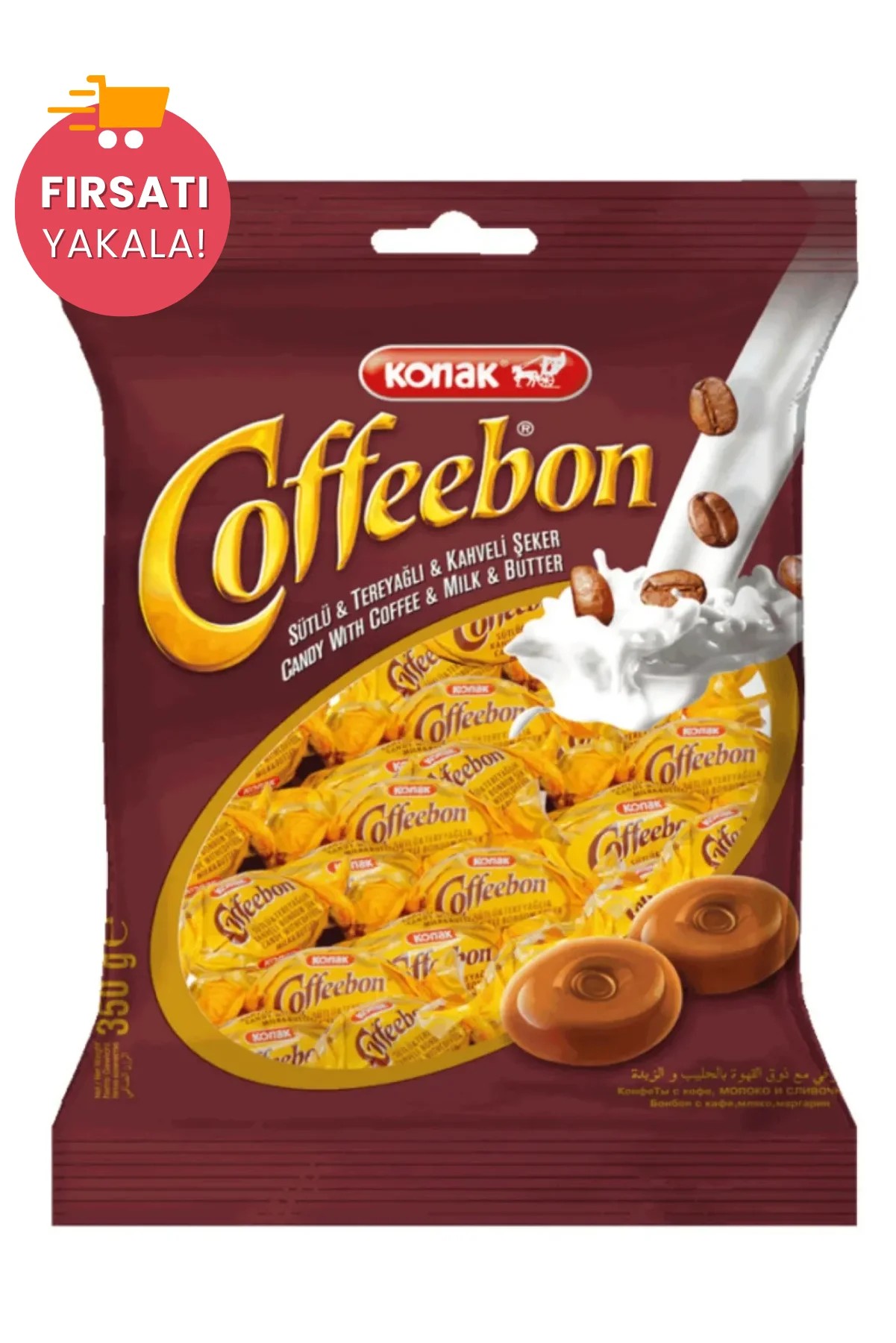 Coffeebon Tereyağlı & Sütlü & Kahveli Bonbon Şeker (350 Gr)