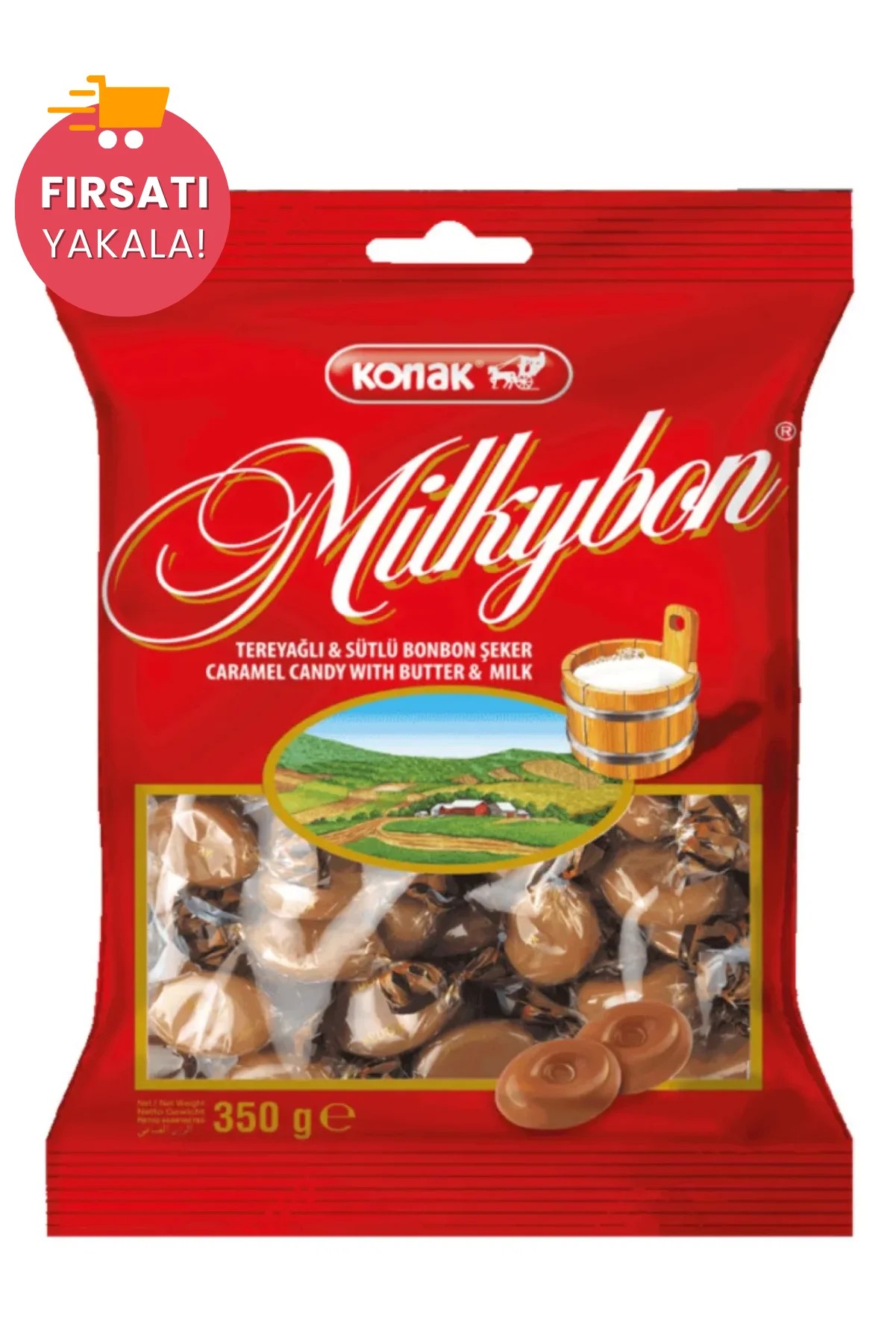 Milkybon Tereyağlı & Sütlü Bonbon Şeker 350 Gr