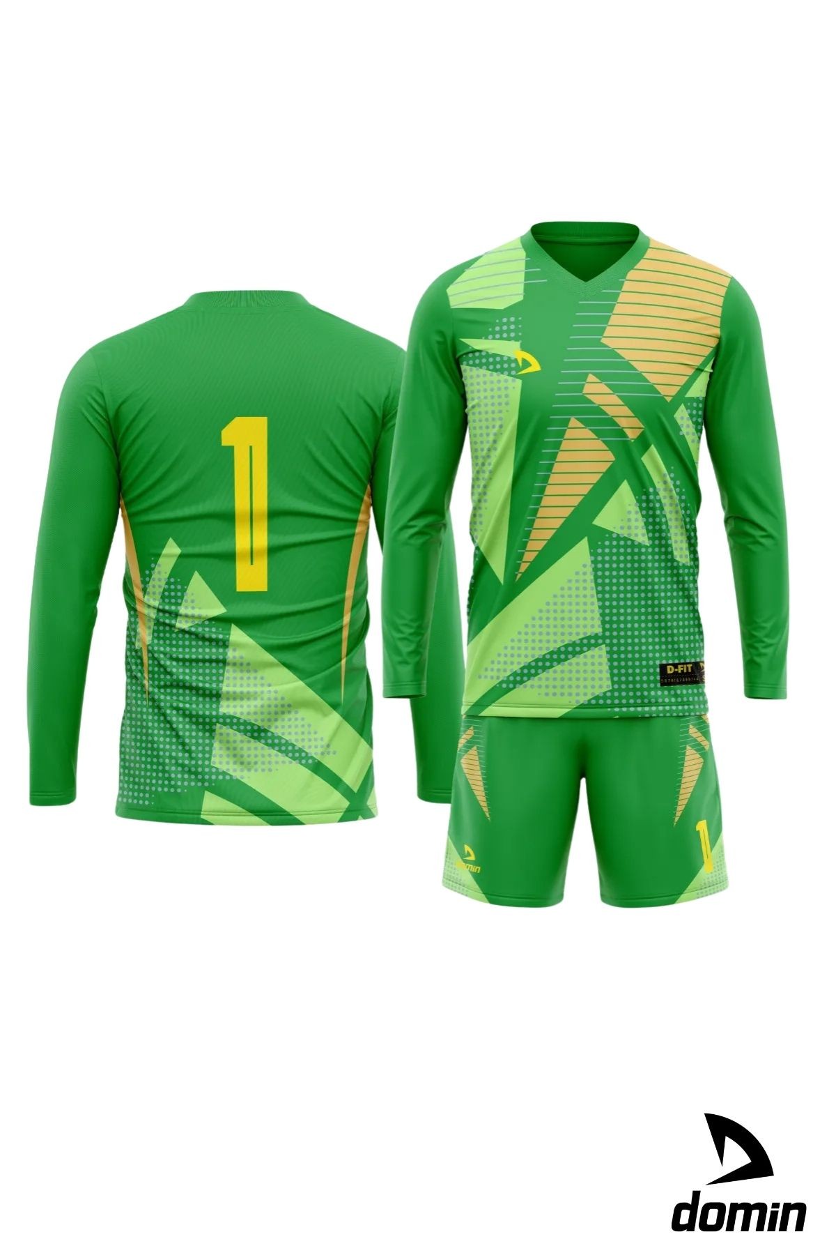 Kaleci Forması Kaleci Kazağı Maç Forması Futbol Forması Goalkeeper Jersey Forma Ve Şort - Yeşi̇l