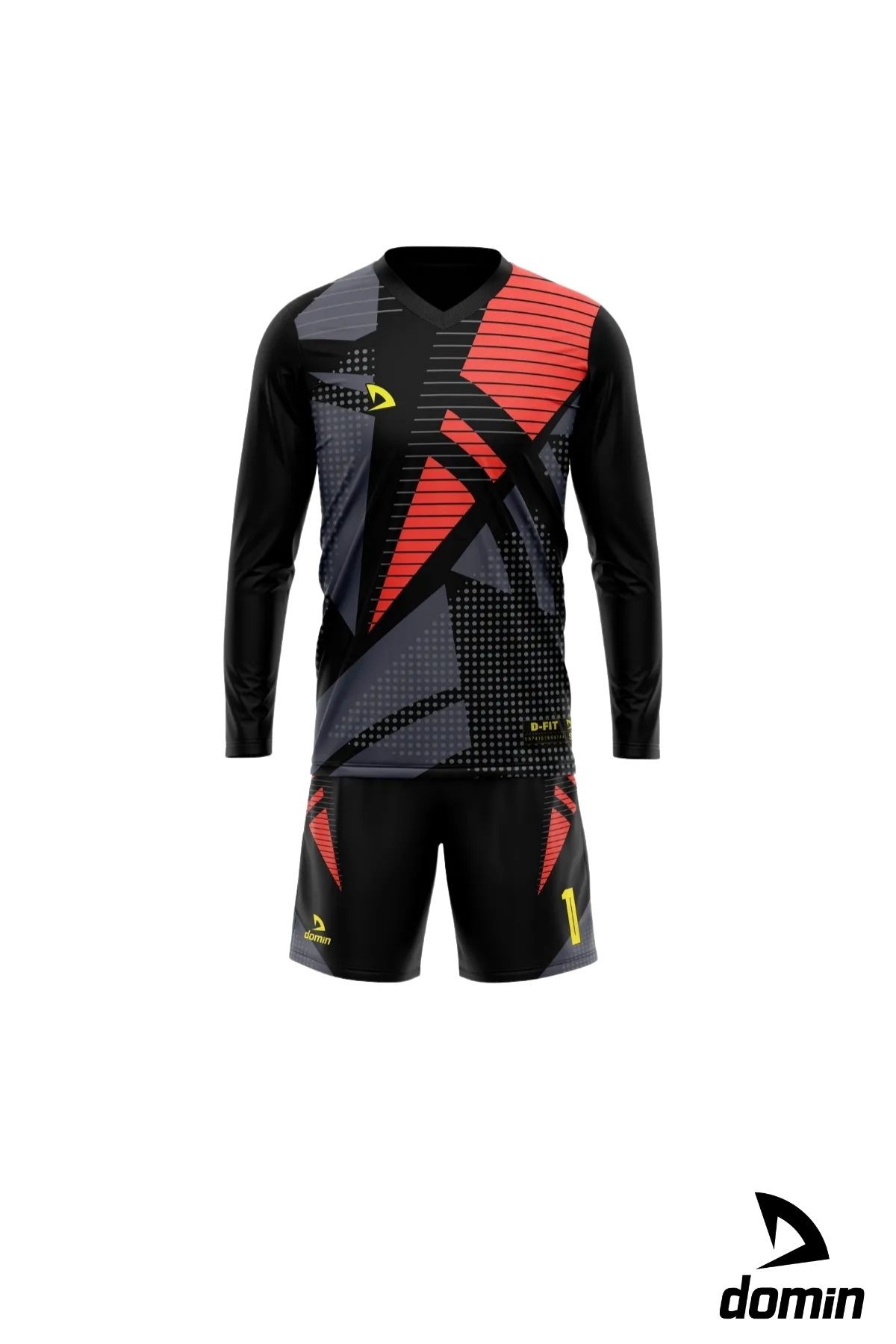 Kaleci Forması Kaleci Kazağı Maç Forması Futbol Forması Goalkeeper Jersey Forma Ve Şort - Si̇yah