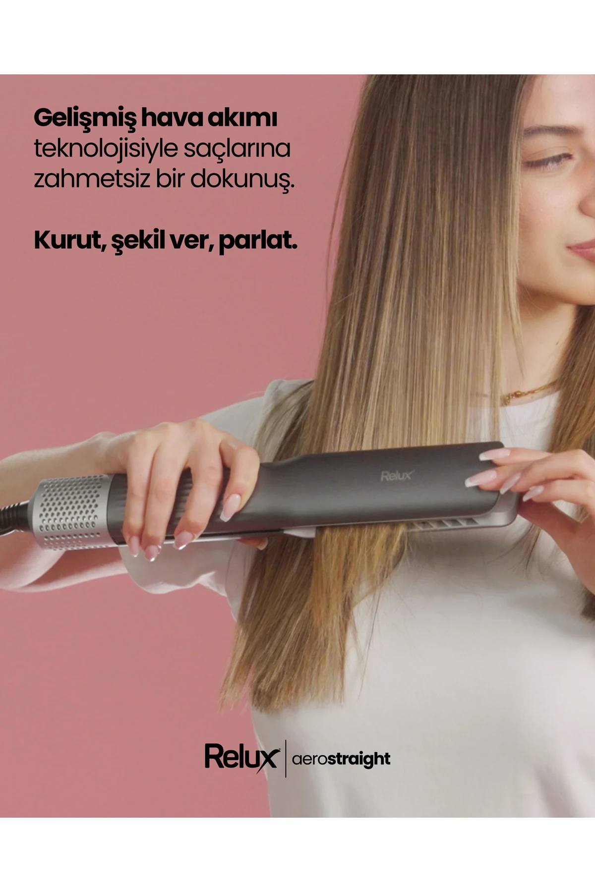 Rhs9000b Aerostraight Hava Üflemeli Saç Düzleştirici