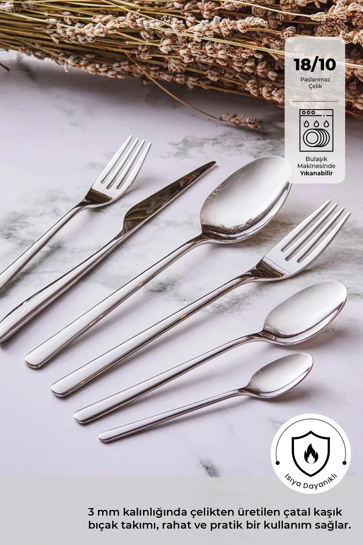 Elegance Bello 84 Parça 12 Kişilik Çatal Kaşık Bıçak Seti Lüks Kutulu