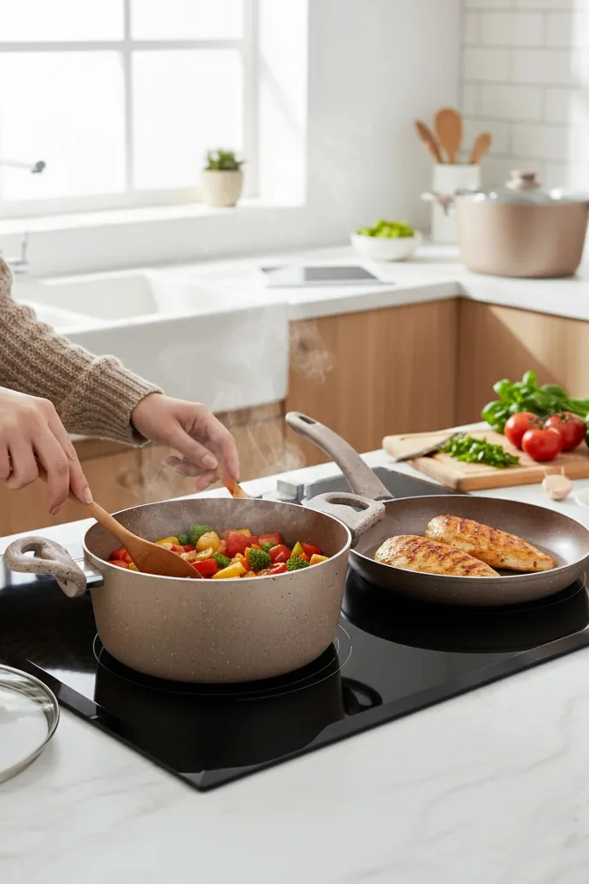 TENCERE SET 7 PARCA 2.2 MM  ROSE GOLD