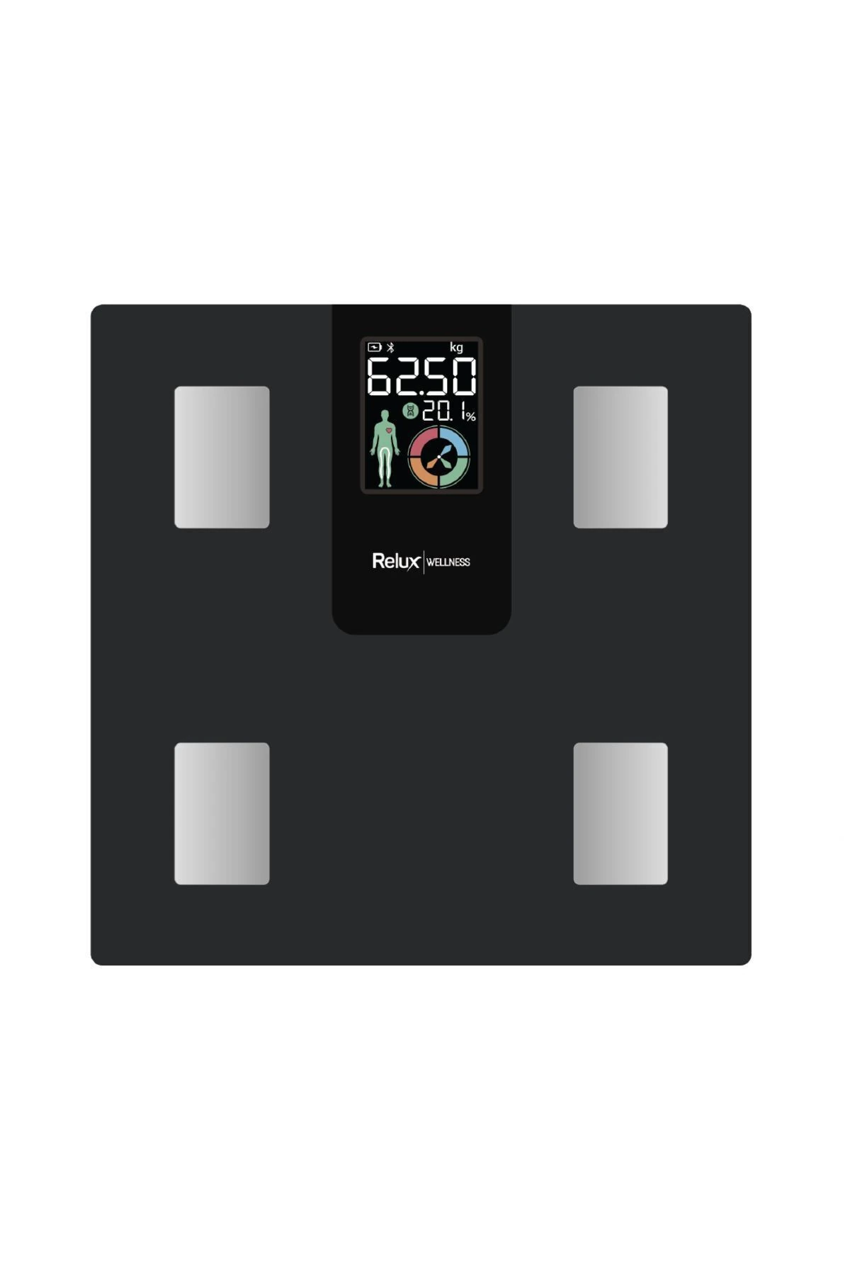 Rbs4000 Wellness Akıllı Vücut Analiz Tartısı – Yağ, Kas, Sıvı Ölçer, 4 Elektrot, Bluetooth