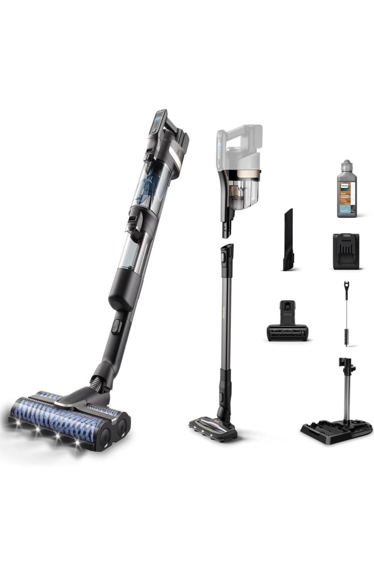 XW9463/11 Aqua Trio 9000 Serisi Islak & Kuru 25,2 V Kablosuz Dikey Şarjlı Süpürge