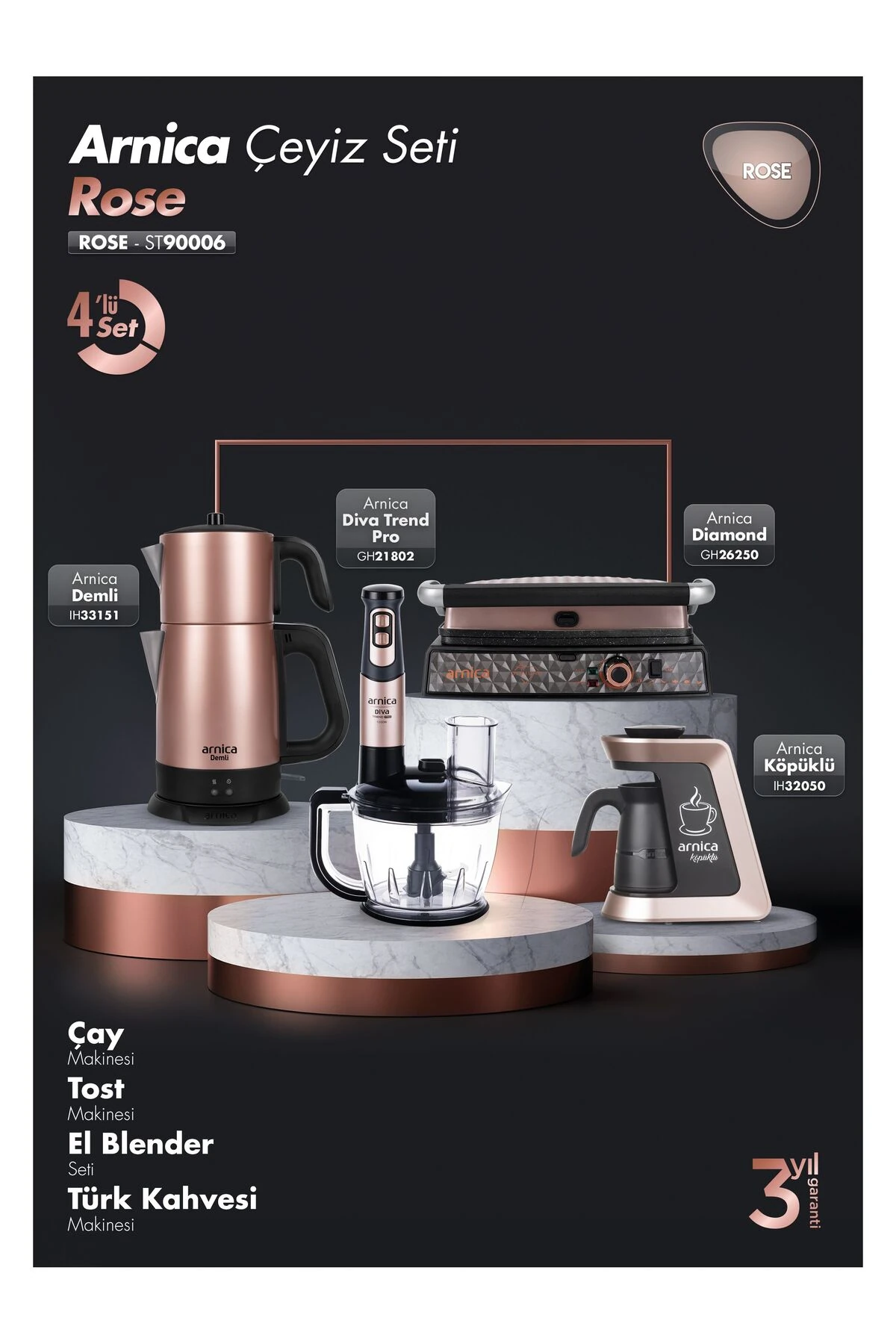 CEYIZ SET 4 LU ROSE ST 90006