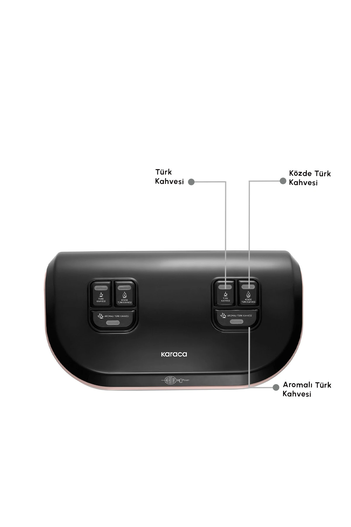 KAHVE MAKINASI HATIR HUP DUET AROMA ROSE GOLD 8683650323044