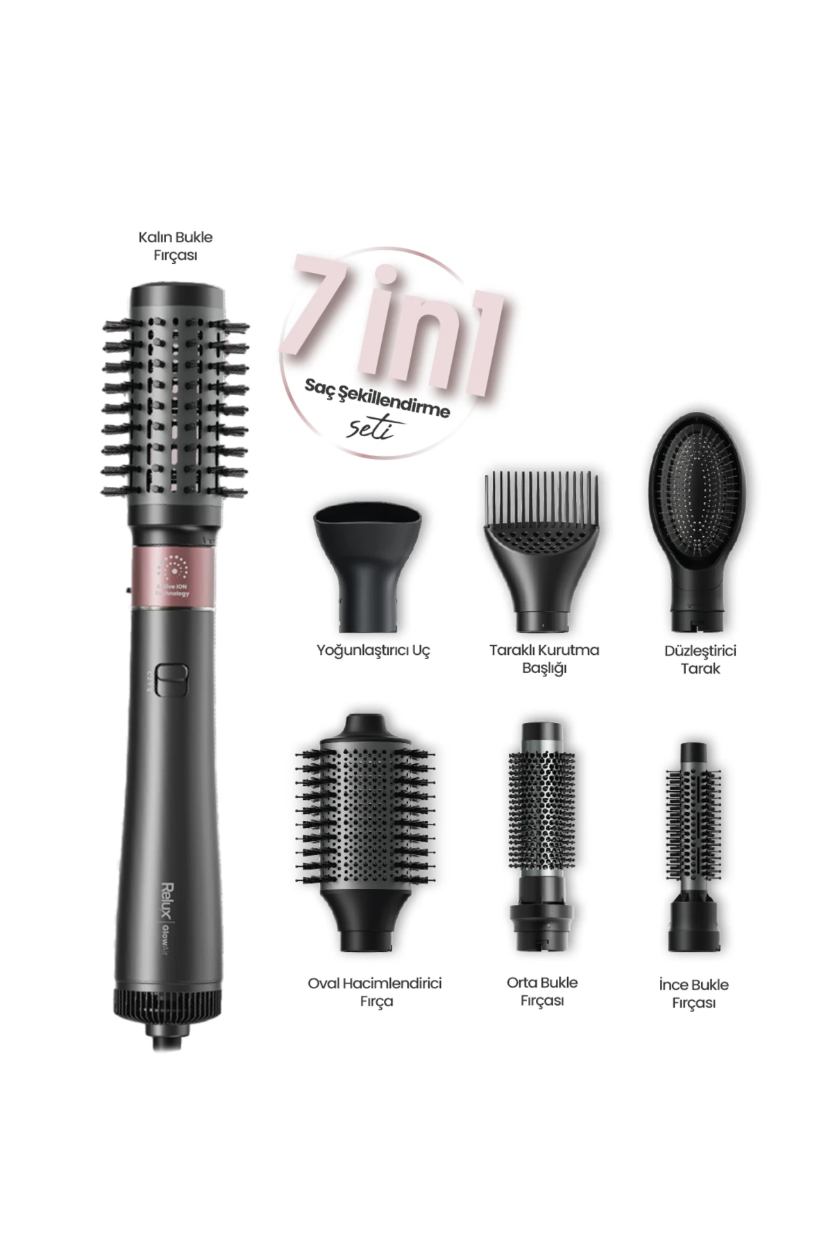 SAC SEKILLENDIRME SETI GLOWAIR 7 IN 1 AS 8700