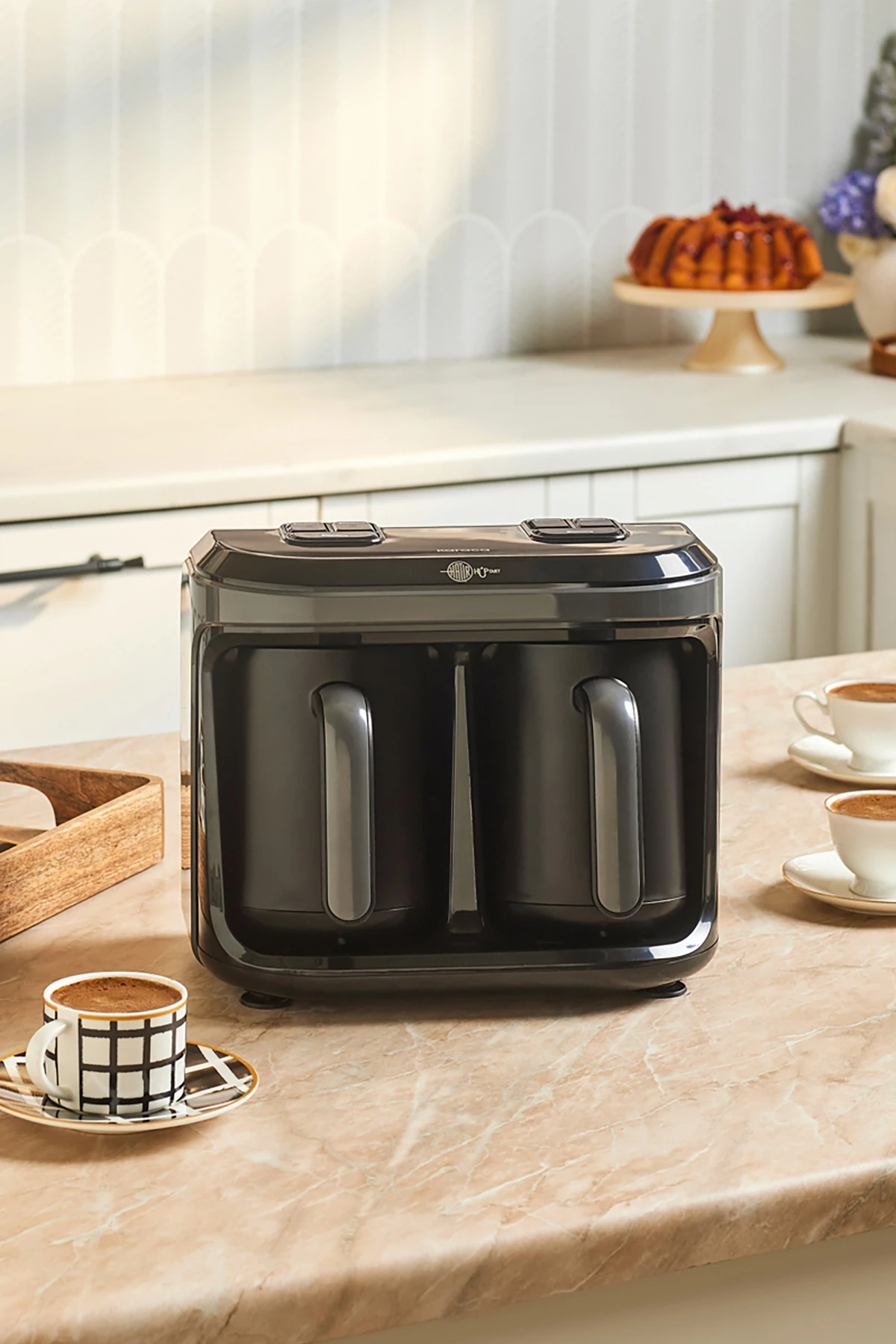 KAHVE MAKINASI HATIR HUP DUET AROMA TKM SPACE GRAY 8683650194040