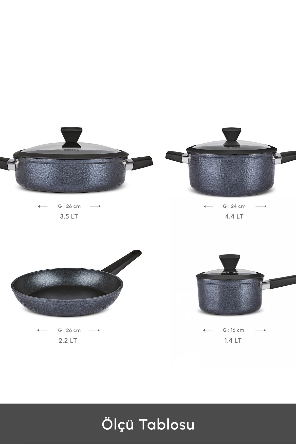 TENCERE SET 7 PRC BIODIAMOND DANTE RENKSIZ 8683650263951