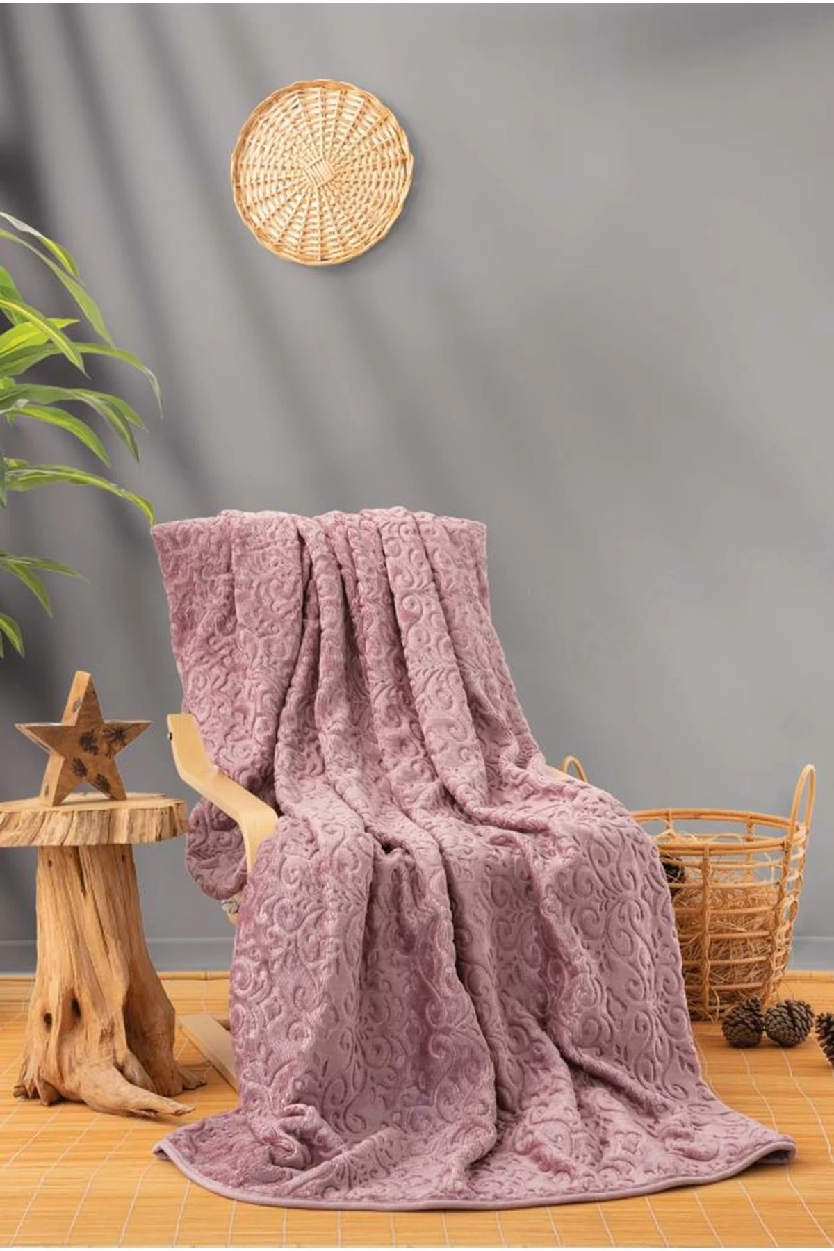 BATTANIYE CIFT KISILIK EMBOSS GUL KURUSU