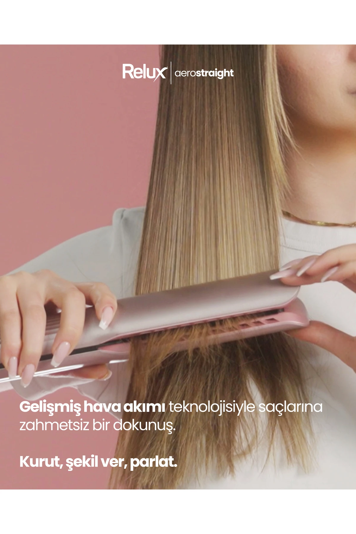 Rhs9000p Aerostraight Hava Üflemeli Saç Düzleştirici