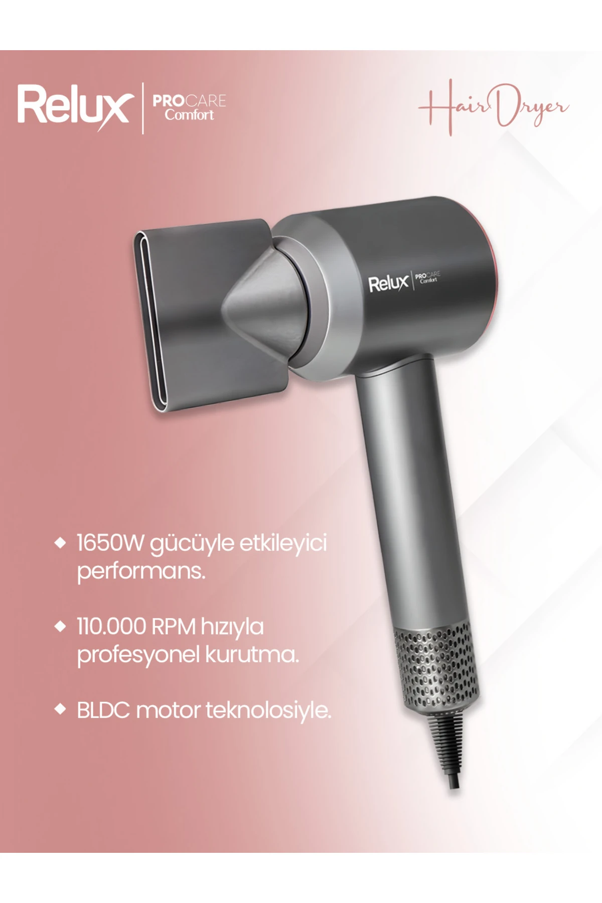 RHD6165G Procare Comfort BLDC Motor Saç Kurutma Makinesi 1650W