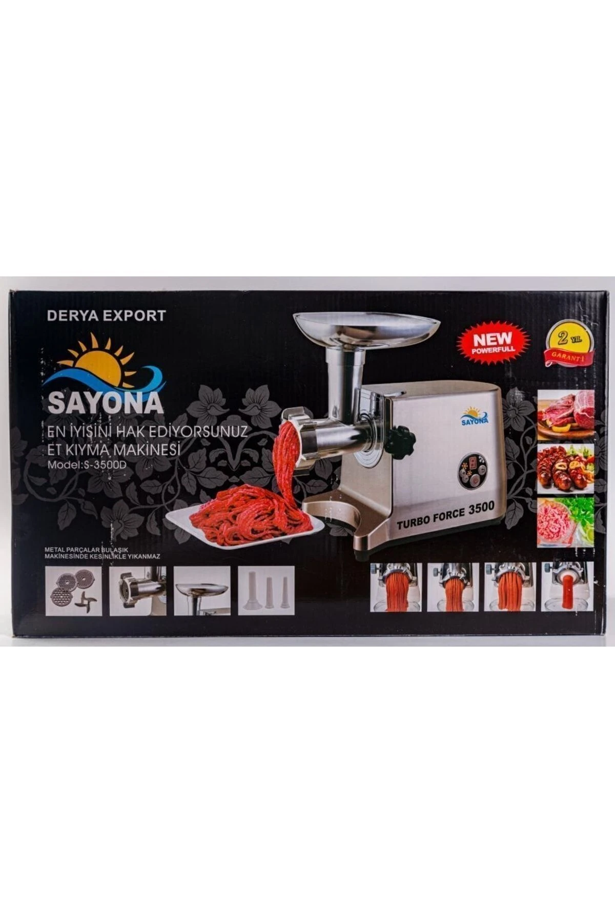 S-3500d Turbo Force Et Kıyma Makinesi 1800w