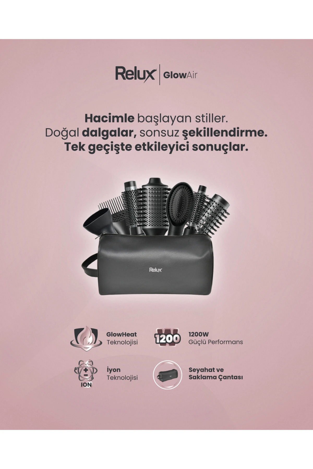 SAC SEKILLENDIRME SETI GLOWAIR 7 IN 1 AS 8700