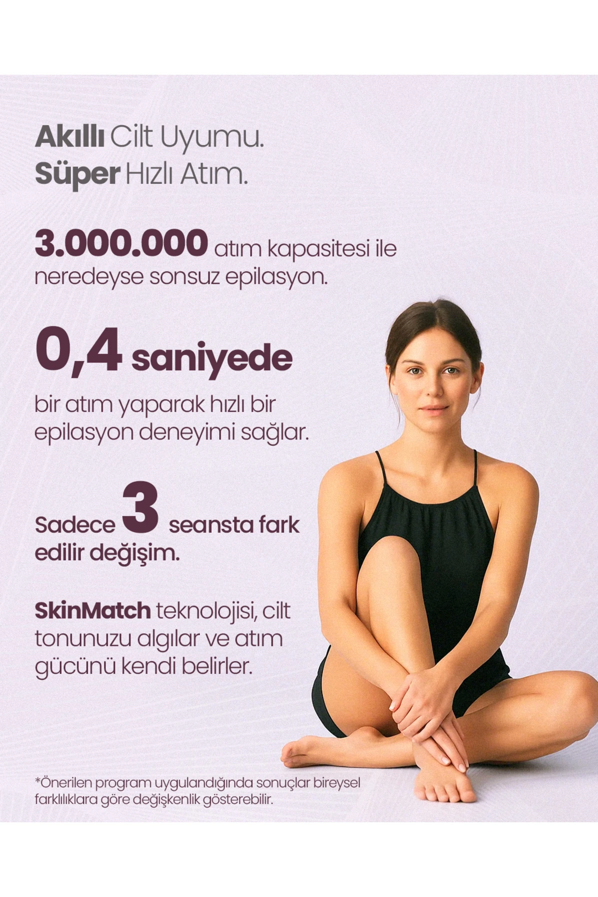 IPL9950 SkinMatch PureCare 3.000.000 Atım IPL Lazer Epilasyon Cihazı