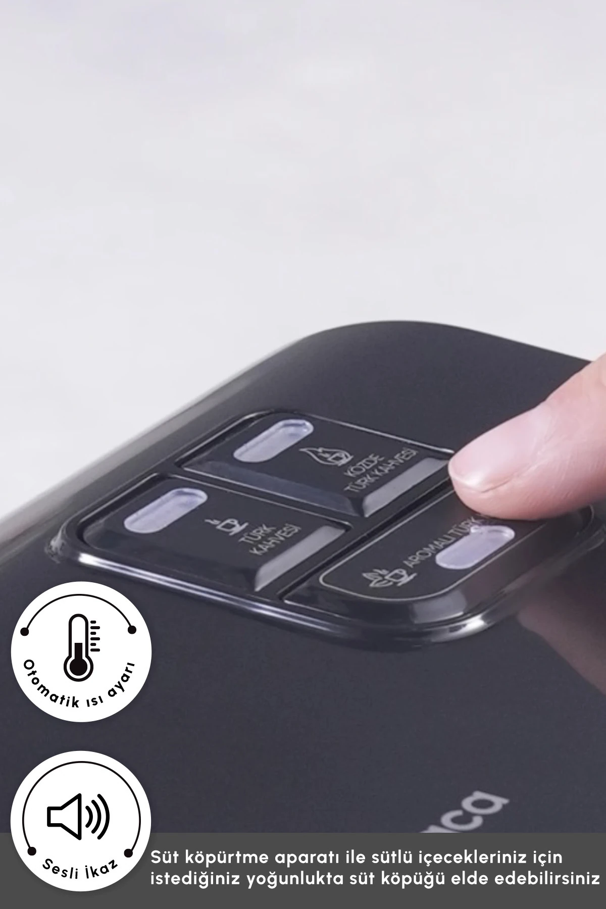 KAHVE MAKINASI HATIR HUP DUET AROMA TKM SPACE GRAY 8683650194040