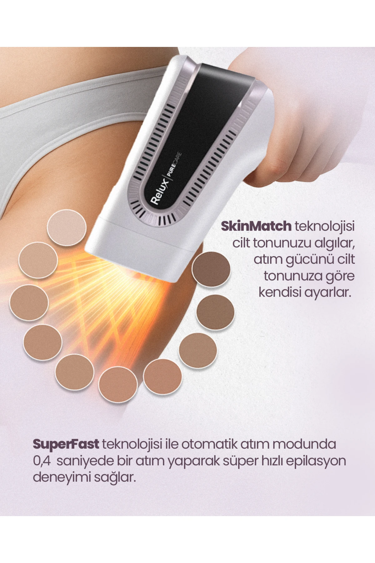 IPL9950 SkinMatch PureCare 3.000.000 Atım IPL Lazer Epilasyon Cihazı
