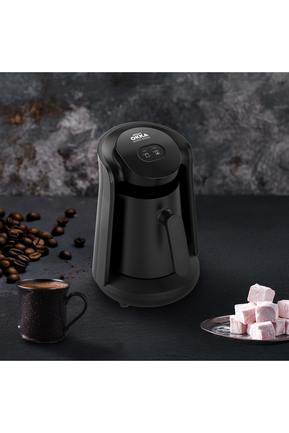 TURK KAHVE MAKINASI KOZDE MINIO SIYAH OK0049-0100
