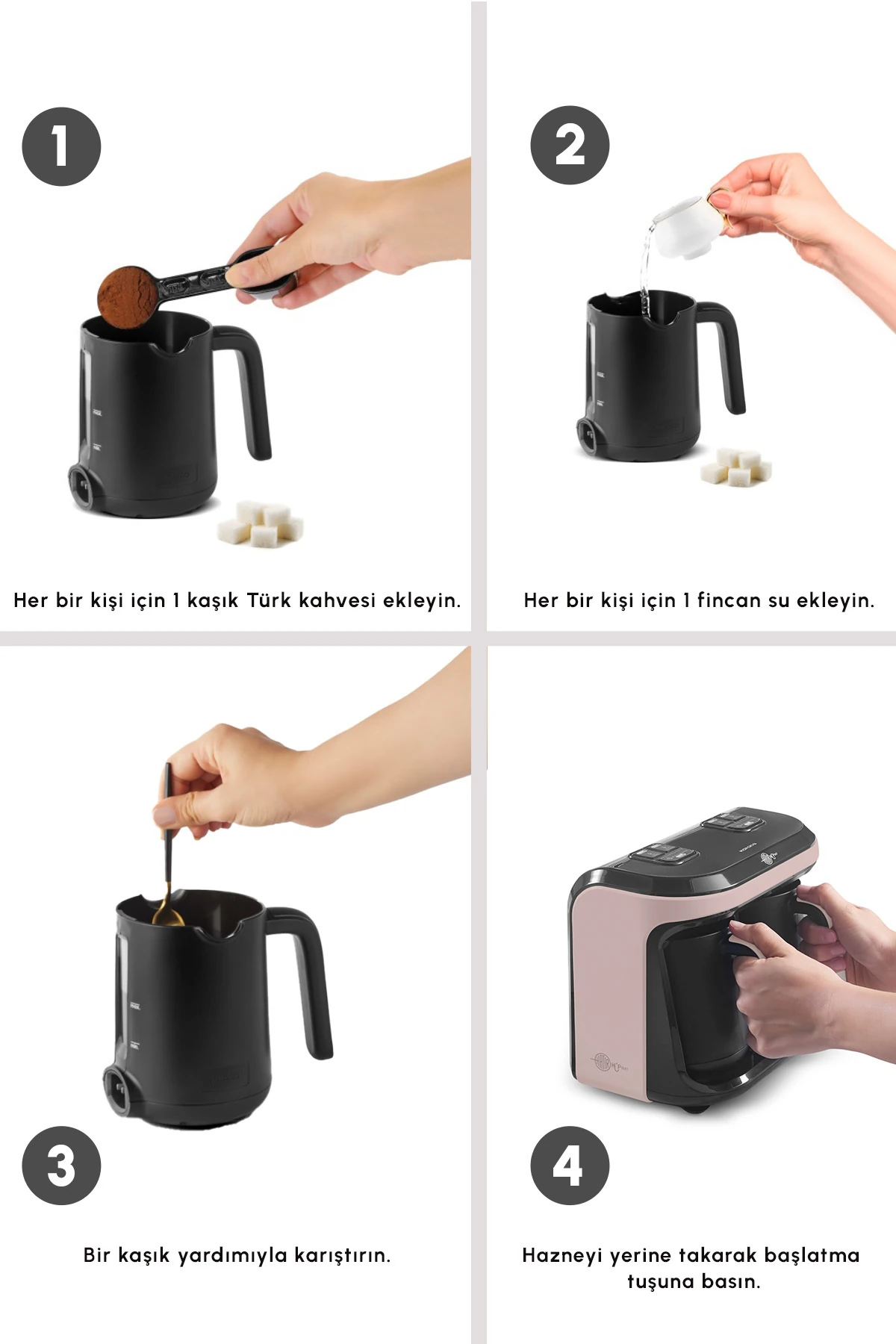 KAHVE MAKINASI HATIR HUP DUET AROMA T.K.M. KREM 8683650194095