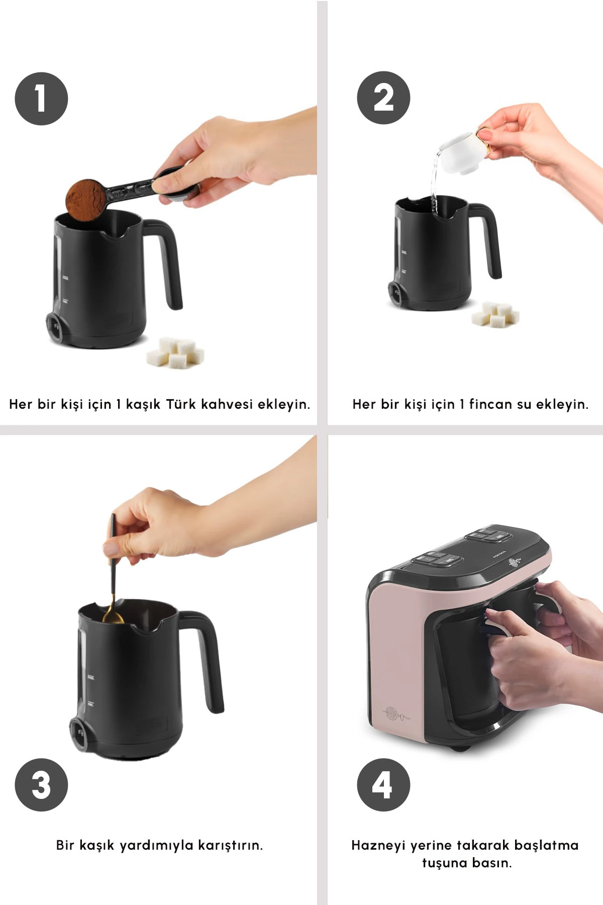 KAHVE MAKINASI HATIR HUP DUET AROMA ROSE GOLD 8683650323044