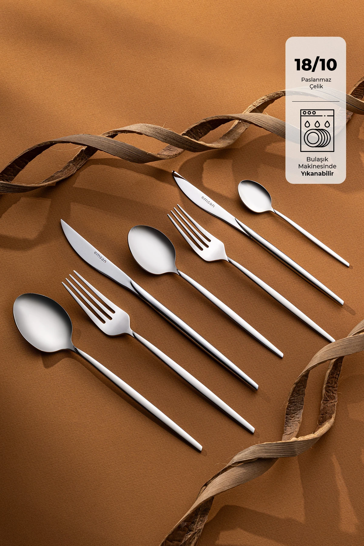 Alya 84 Parça 12 Kişilik Çatal Kaşık Bıçak Takımı Lüks Kutulu