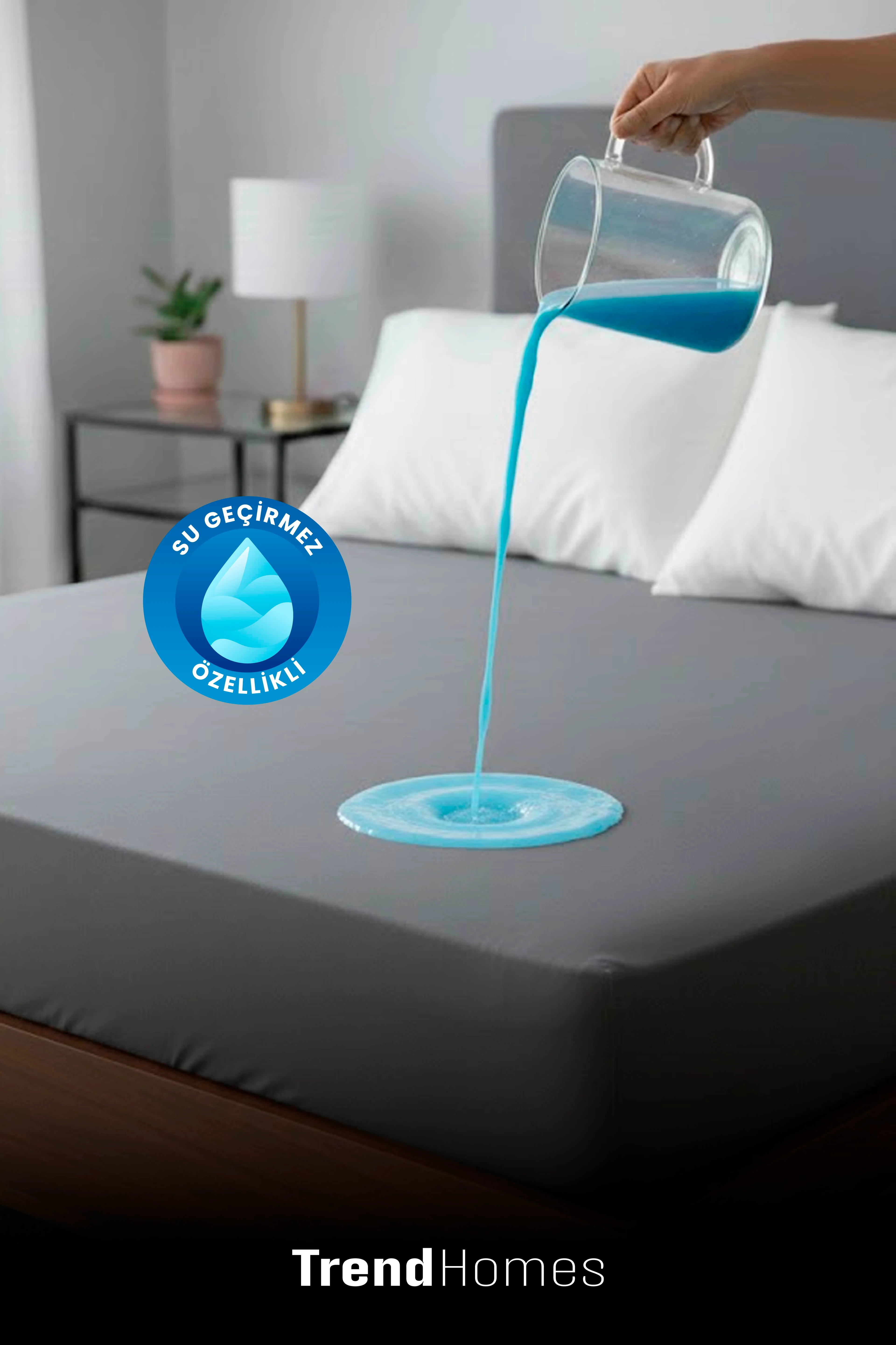 Tek Kişilik Alez Sıvı Geçirmez Suprem Renkli