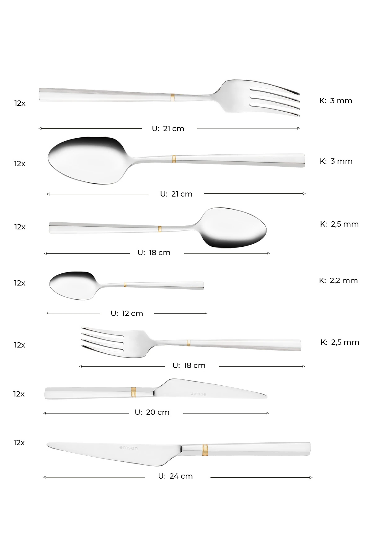 KASIK TAKIMI 84 PARCA PENTA GOLD