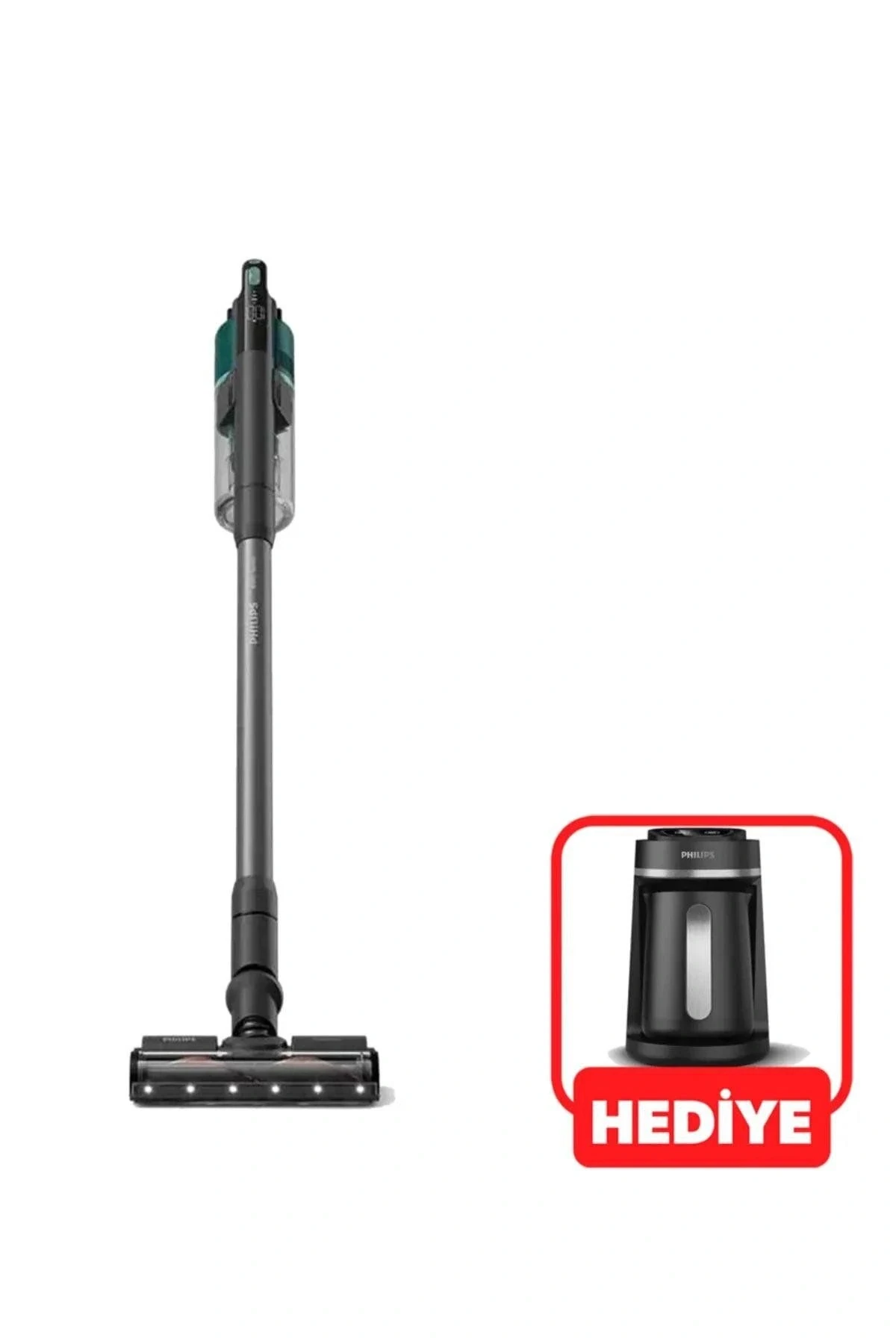 XC6557/01 CORDLESS VC AQUA DİKEY ŞARJLI SÜPÜRGE + TÜRK KAHVE MAKİNESİ HEDİYELİ