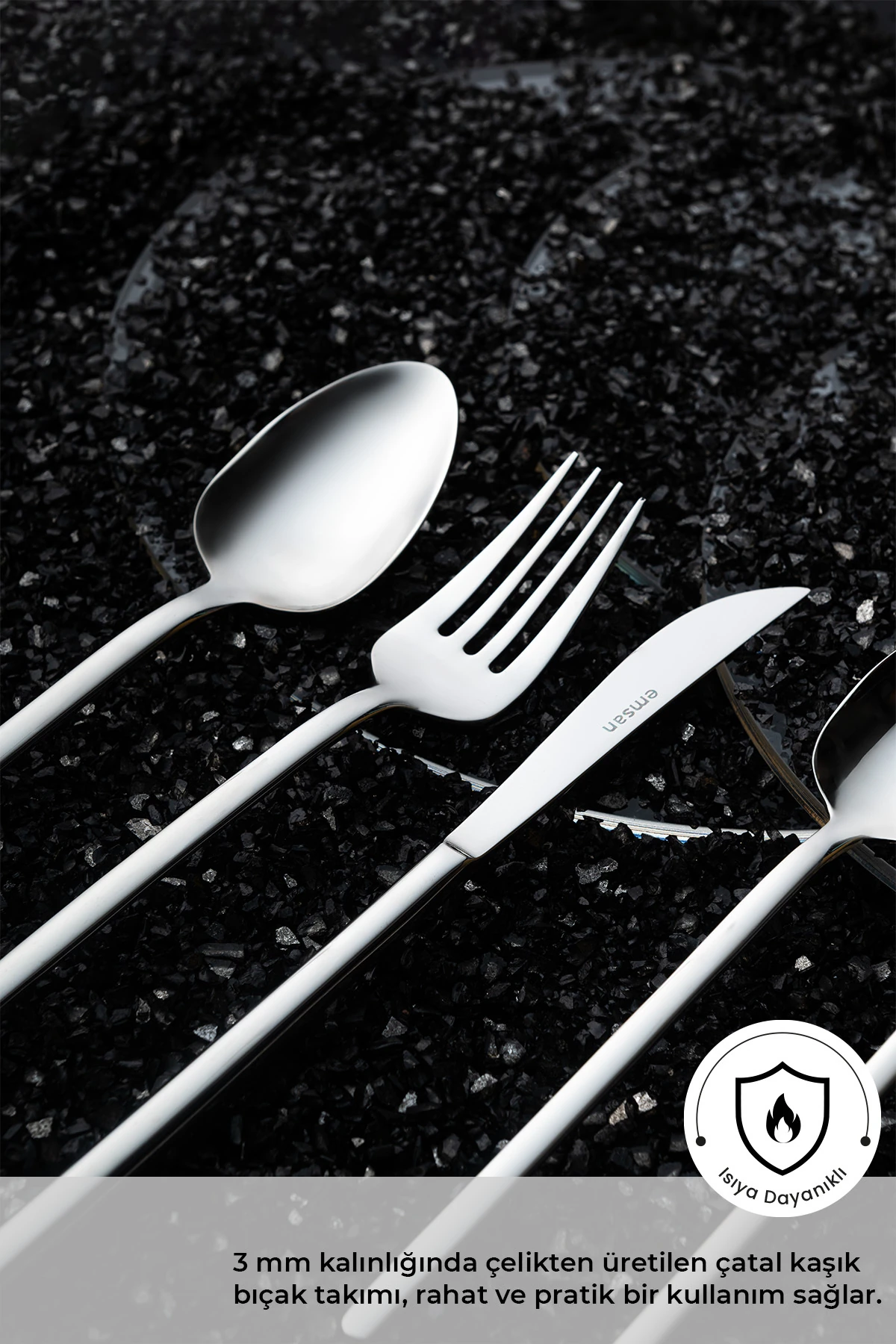 Lora 84 Parça 12 Kişilik Kutulu Çatal Kaşık Bıçak Takımı