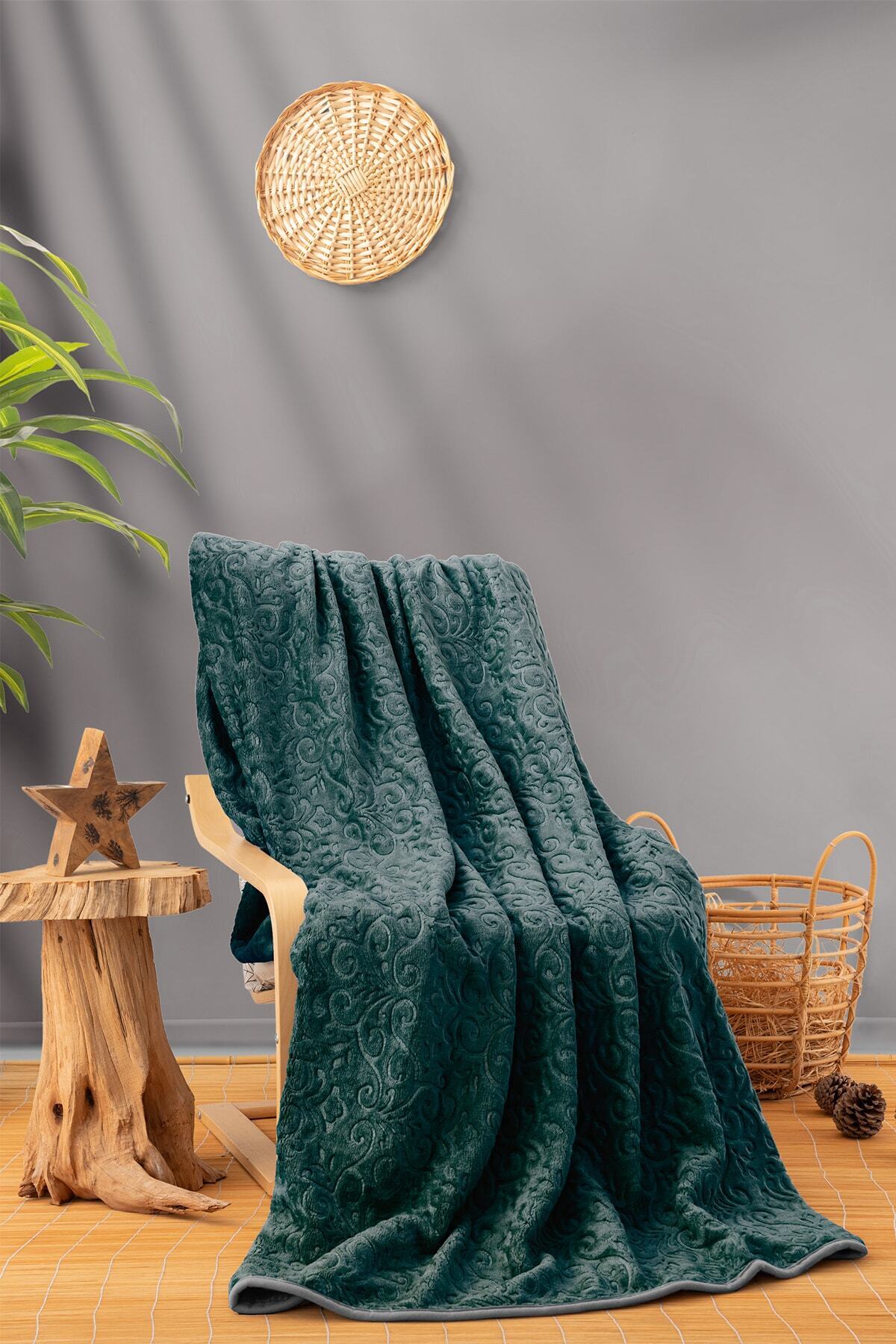 BATTANIYE CIFT KISILIK EMBOSS PETROL