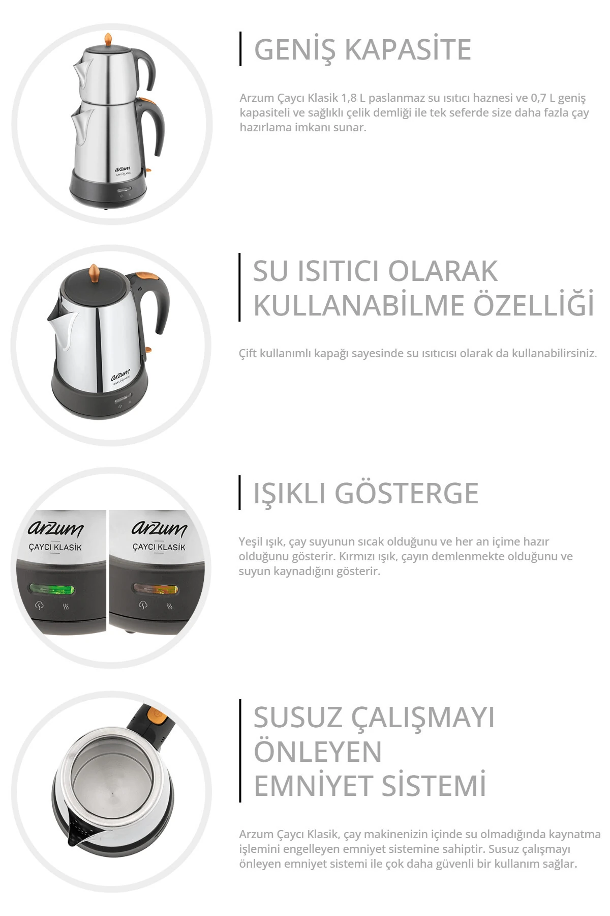 CAYCI KLASIK 3004 MAT INOX