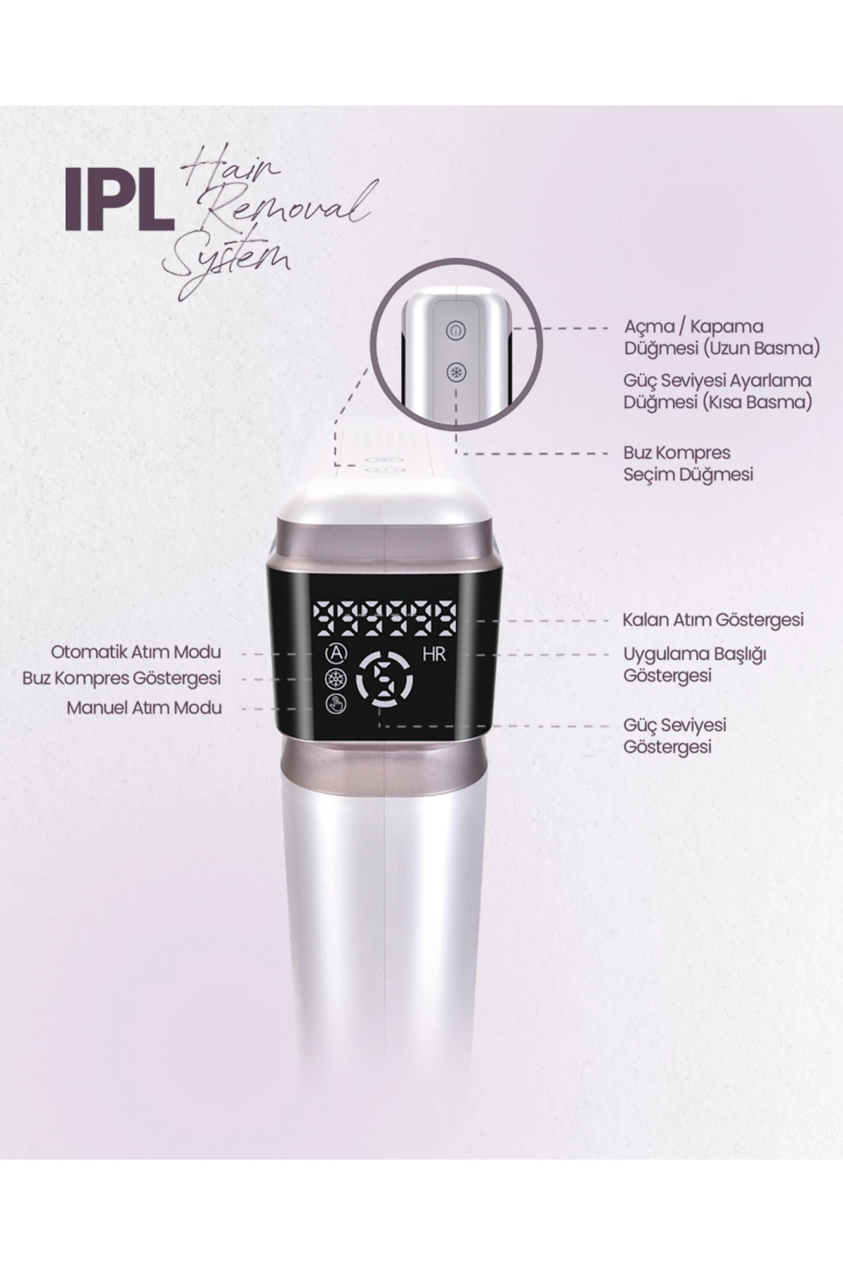 IPL9950 SkinMatch PureCare 3.000.000 Atım IPL Lazer Epilasyon Cihazı