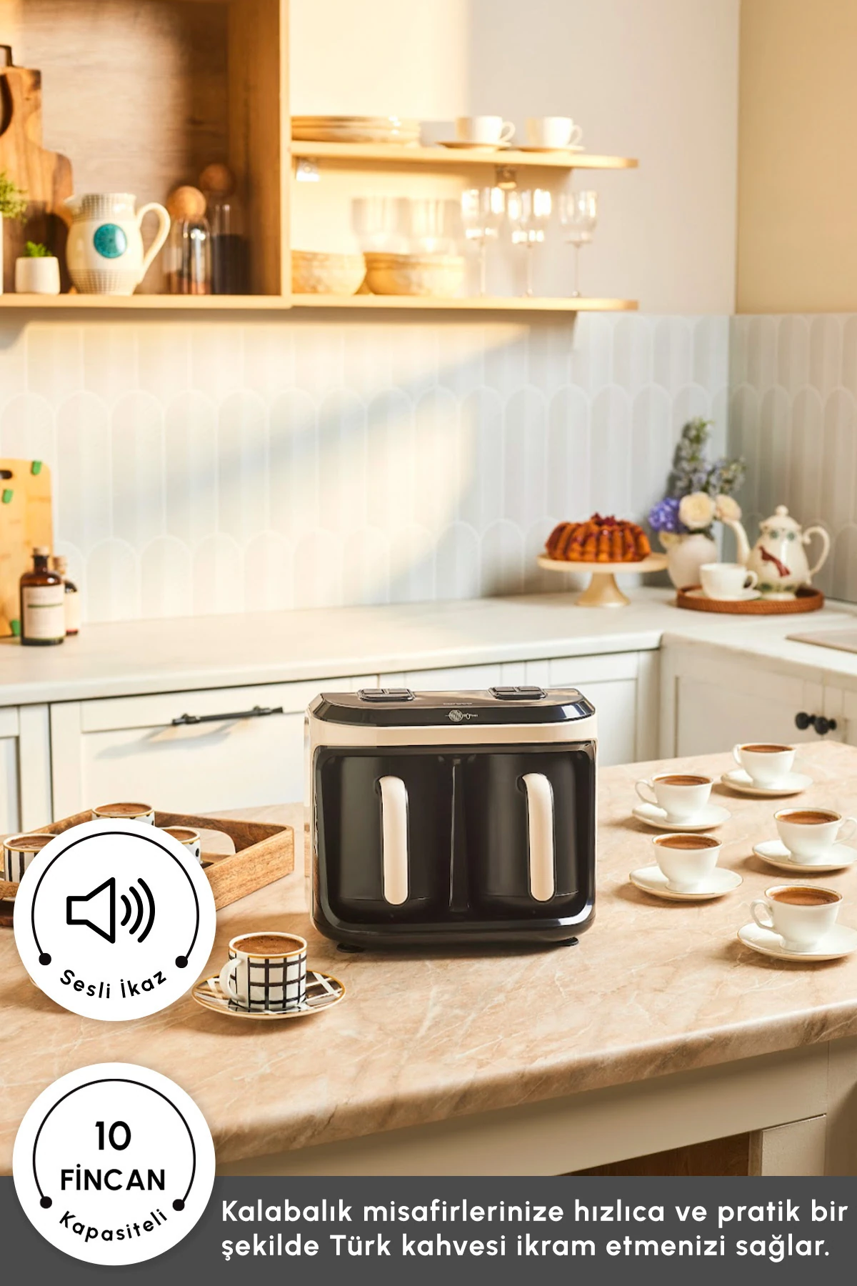 KAHVE MAKINASI HATIR HUP DUET AROMA T.K.M. KREM 8683650194095