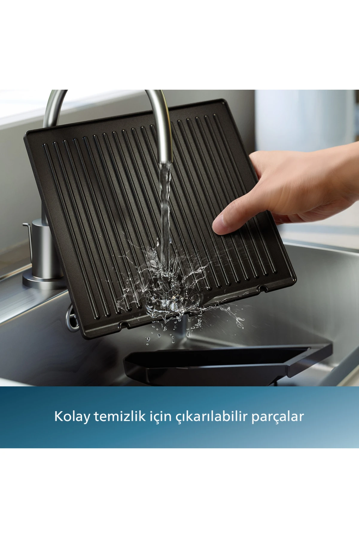 5000 Serisi, 2200W, Izgara ve Tost Makinesi, Izgara için Tam Açılır, HD6301/90