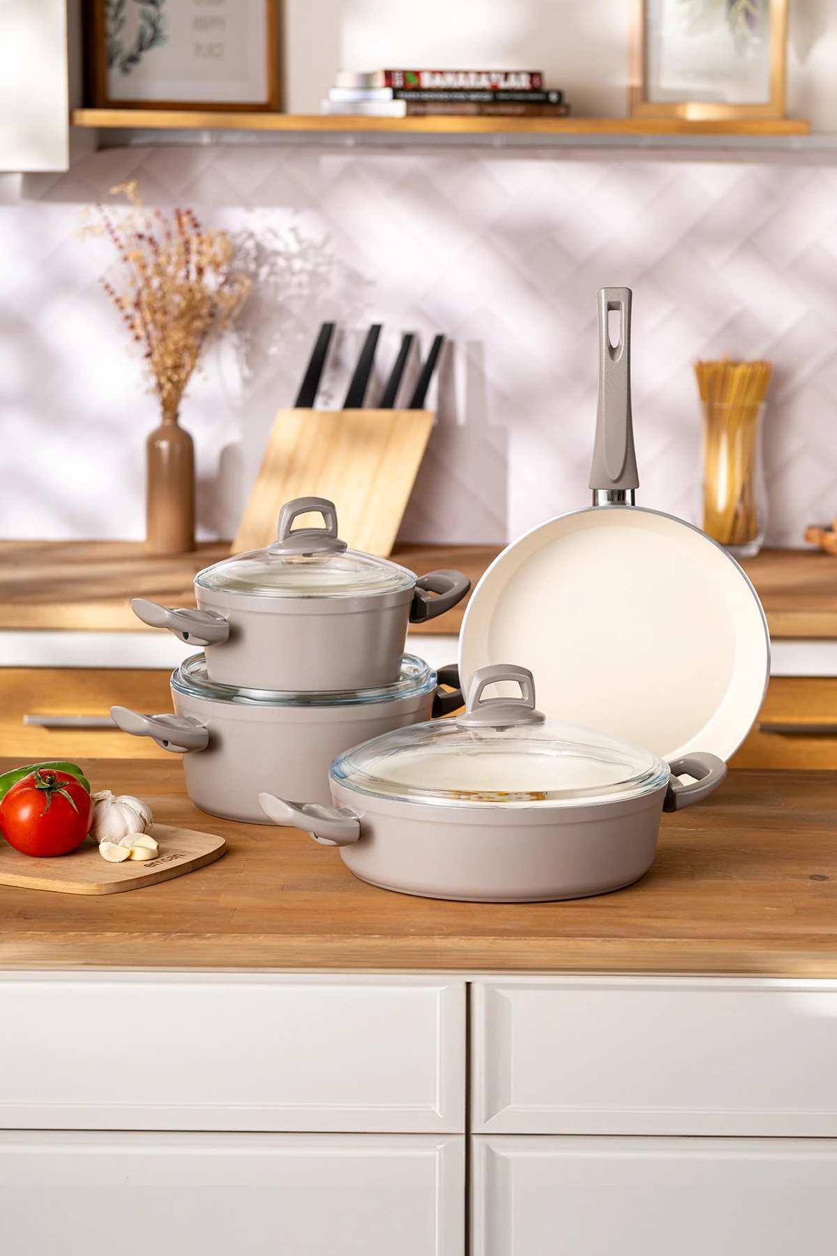 TENCERE SET 7 PRC SWISS CRYSTAL BEJ  8699343580793