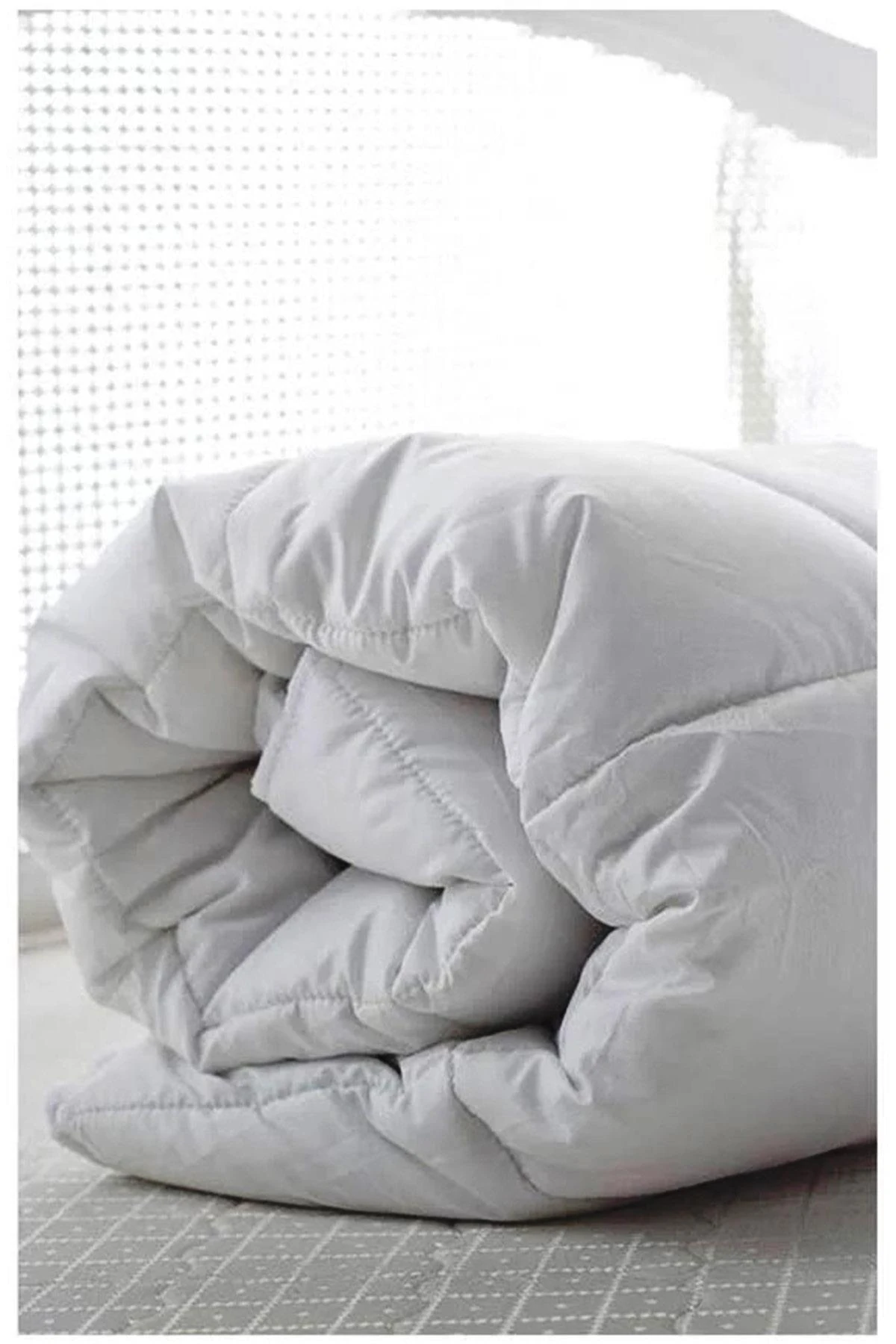 YORGAN SETI CIFT KISILIK MICRO BEYAZ