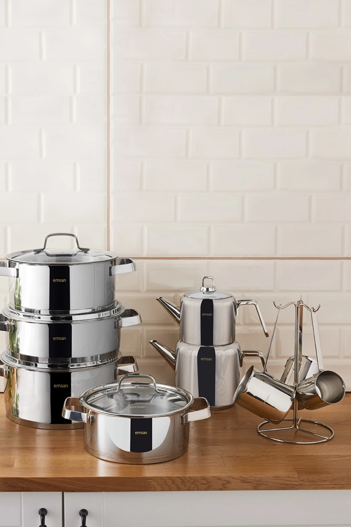 Asterion 17 Parça Çelik Çeyiz Seti