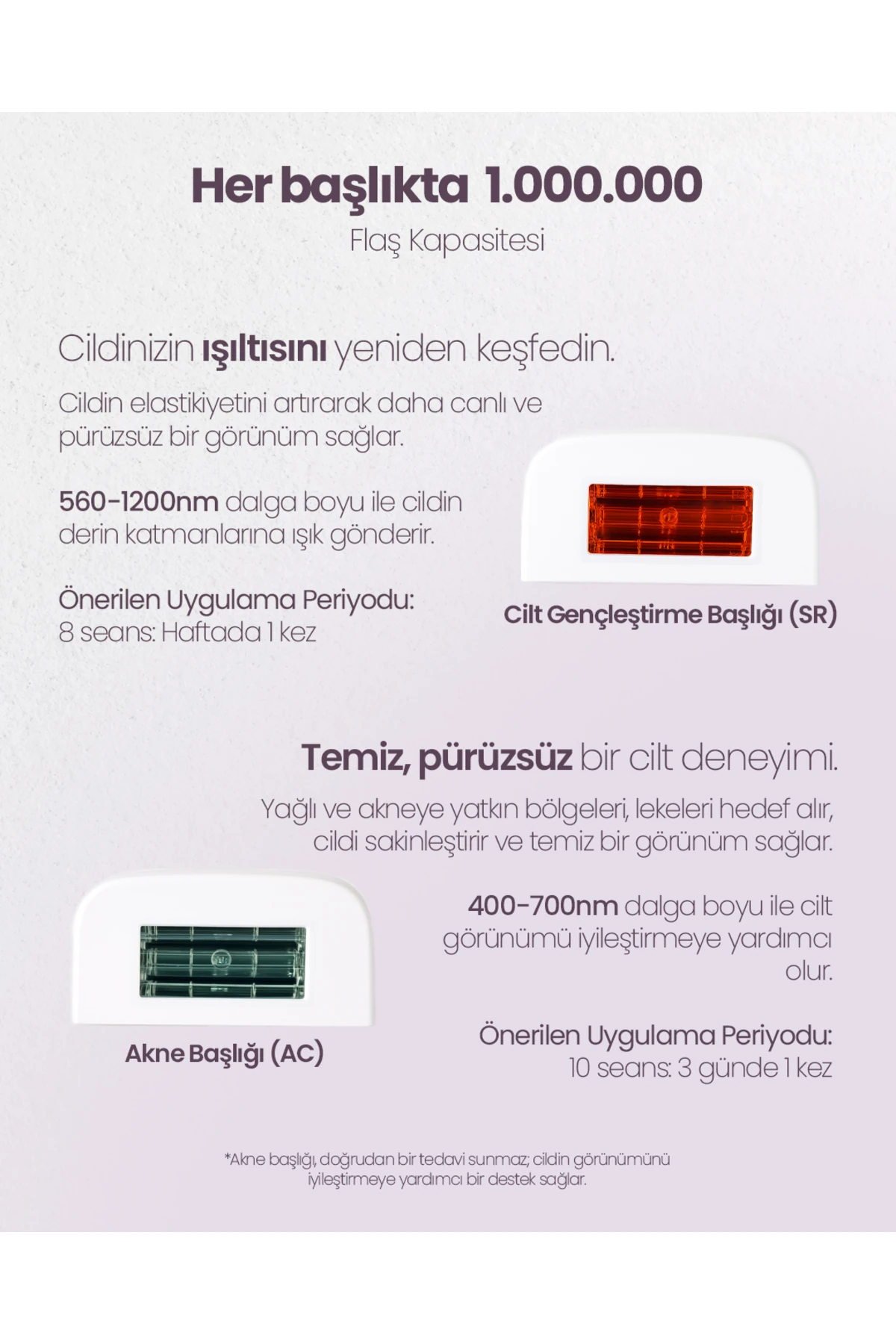 IPL9950 SkinMatch PureCare 3.000.000 Atım IPL Lazer Epilasyon Cihazı