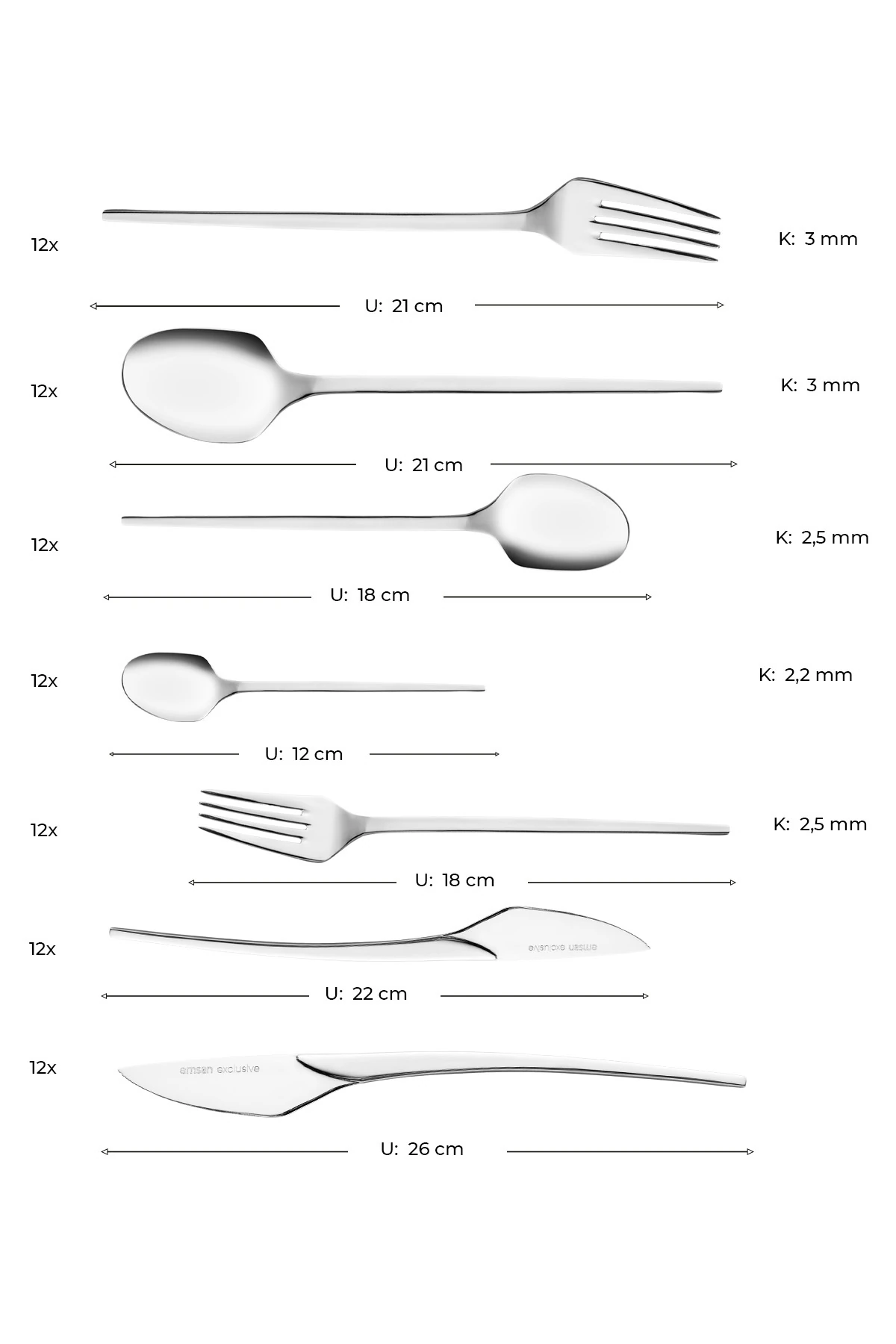 KASIK TAKIMI 84 PARCA FAIR