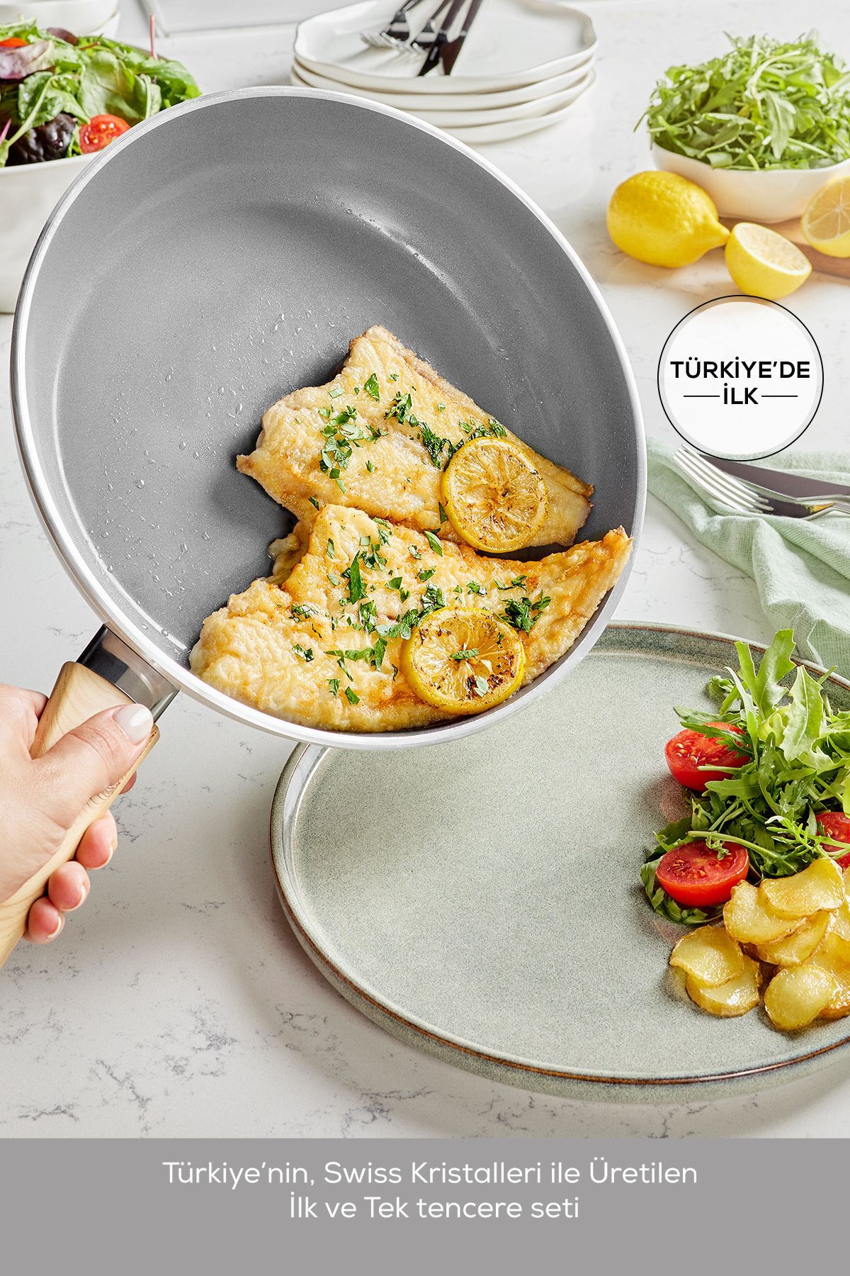 TENCERE SET 15 PARCA SWIS CRYSTAL CREAMY 8683650185772