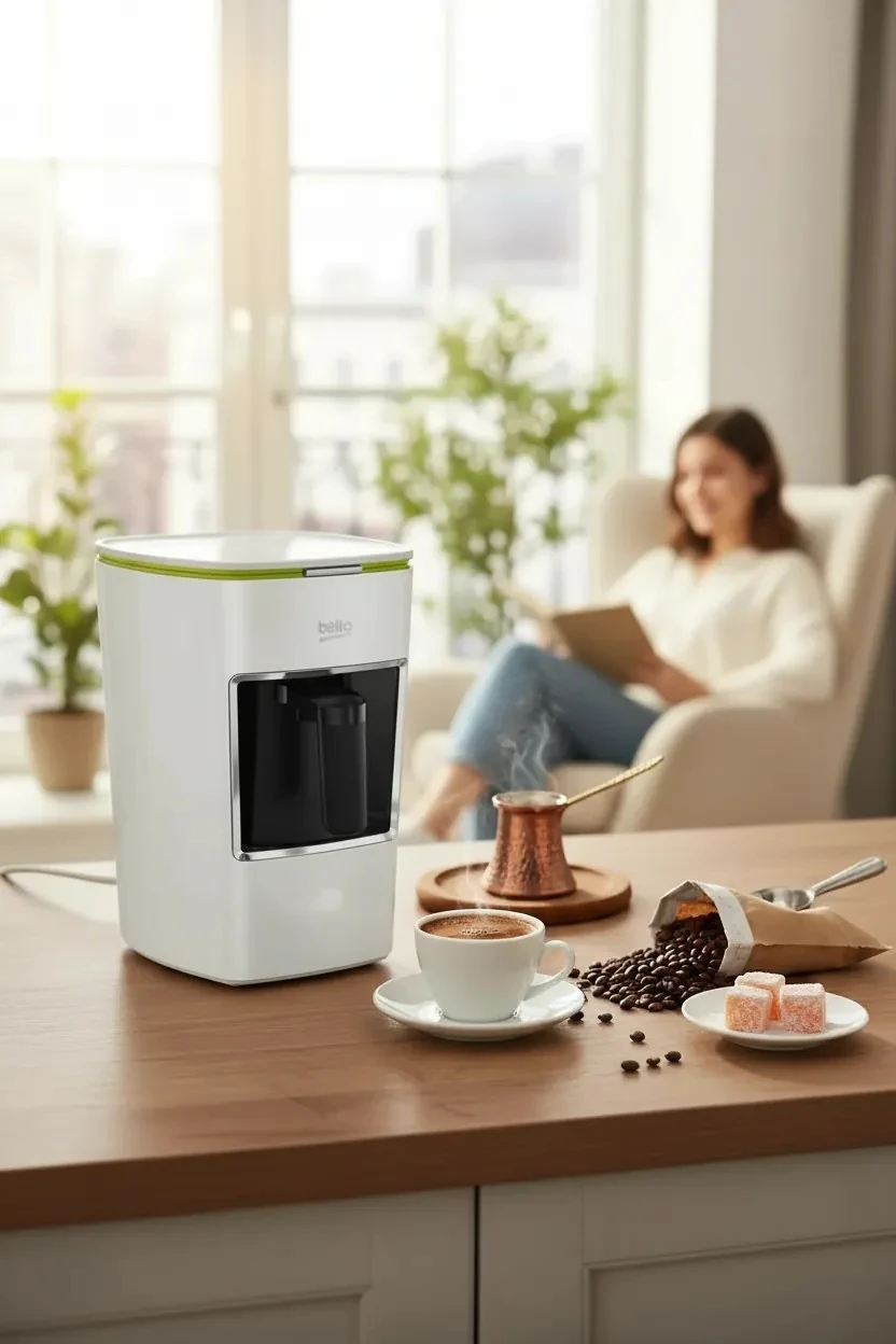 Bkk 2300 Mini Keyf Beyaz Türk Kahve Makinesi