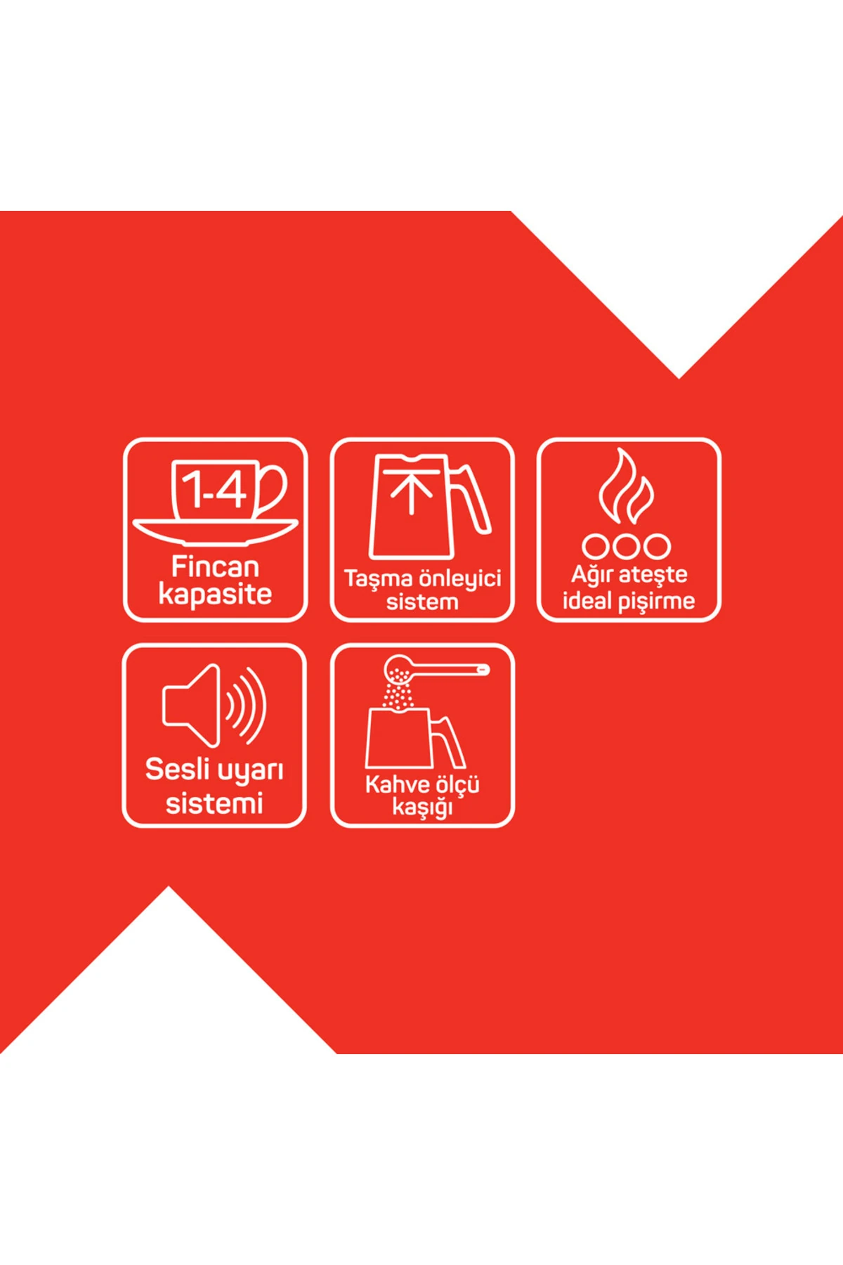 Okka Minio Türk Kahvesi Makinesi 4 Fincan Kapasiteli Bakır - OK004