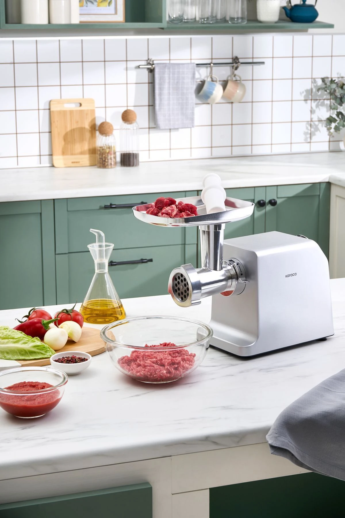 Salça ve Sucuk - Sosis Aparatlı Kıyma Makinesi Inox