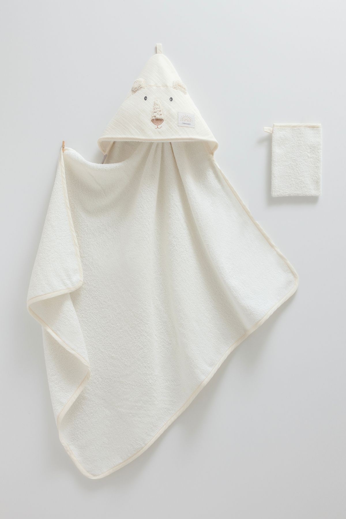 Little Emu Basic Bear Örme Bebe Havlusu 82x90