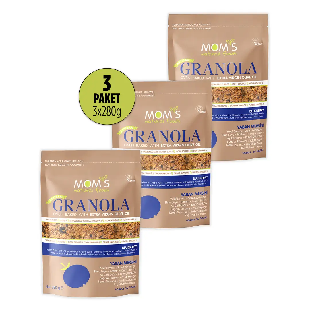 3'lü Yaban Mersinli GRANOLA 3x280g